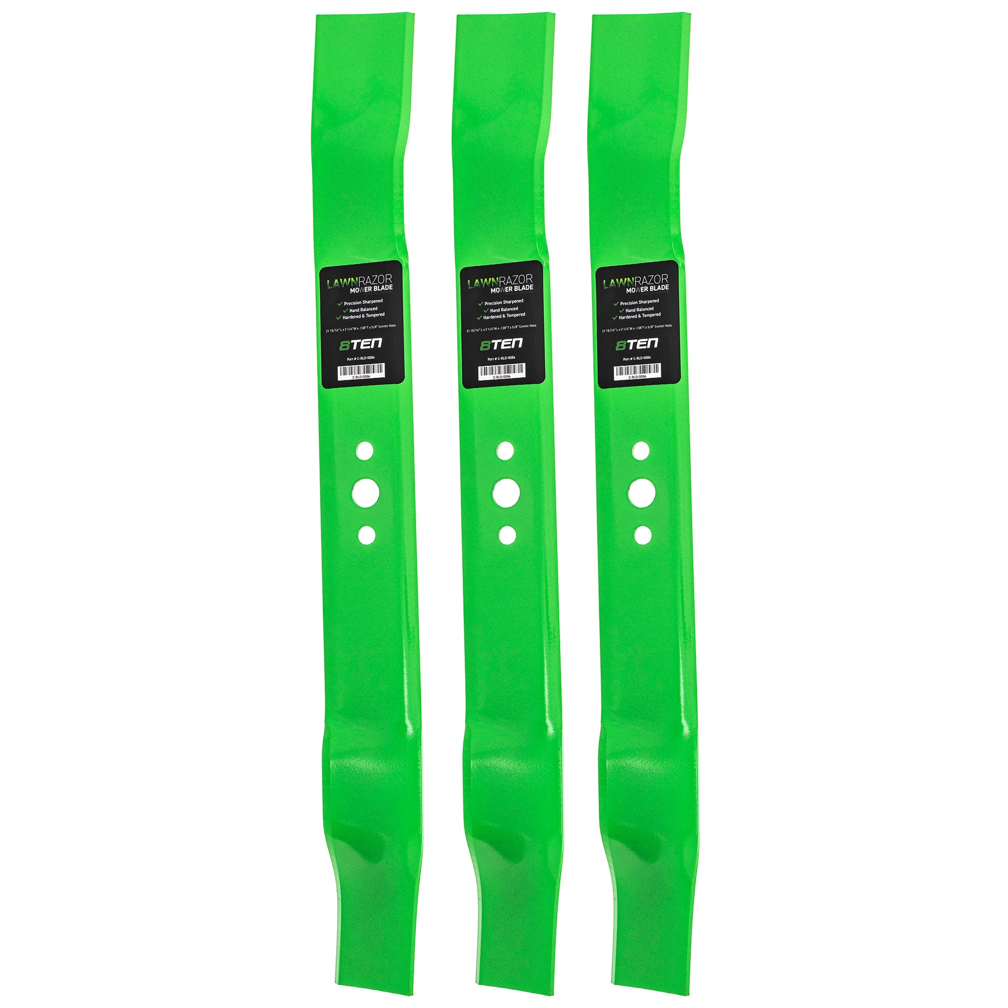 LawnRAZOR LawnRAZOR Mulching Blade 3-Pack for Walbro Tecumseh Stens Oregon Murray MTD Cub 8TEN 810-CBL2206D