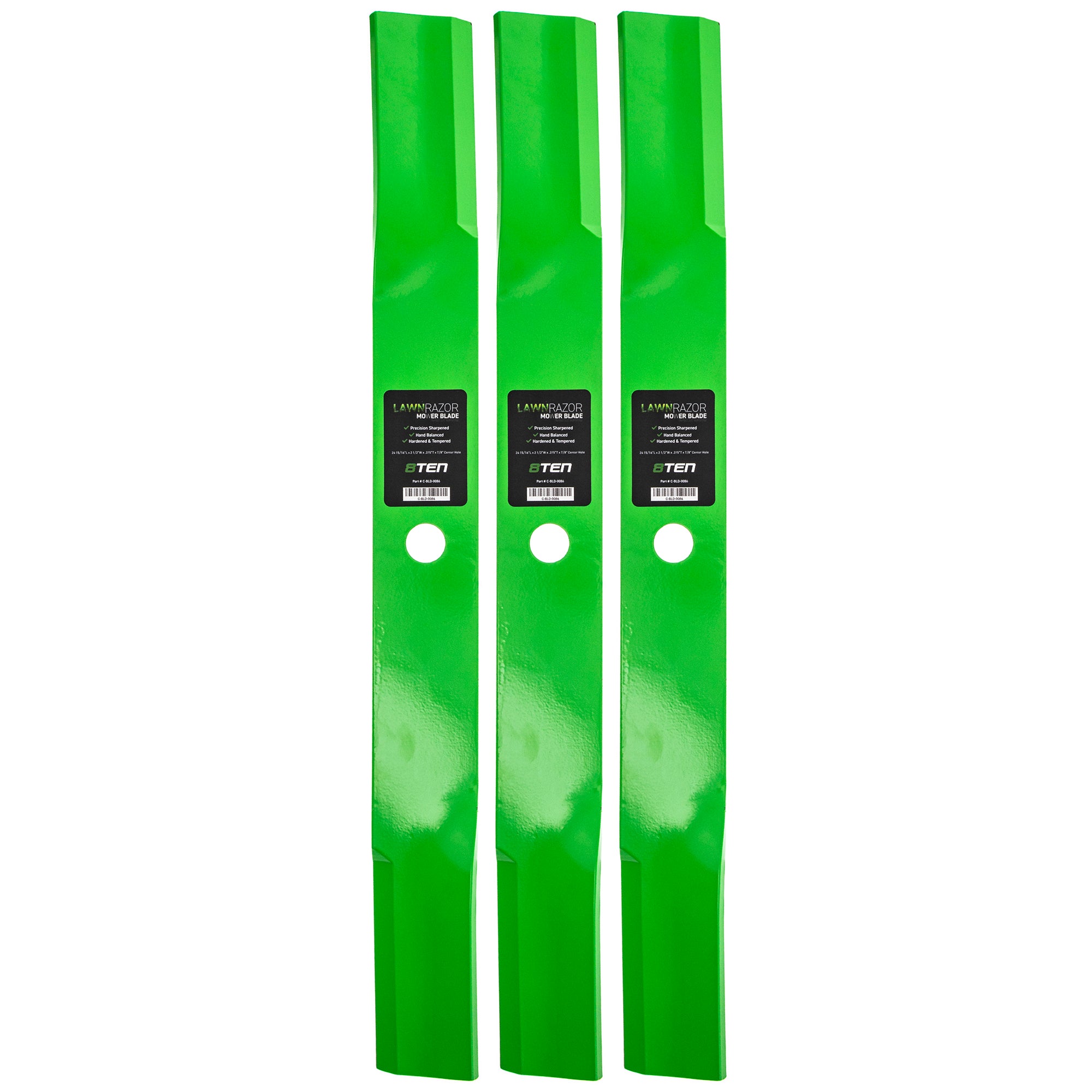 LawnRAZOR LawnRAZOR High Lift Blade 3-Pack for zOTHER Stens Oregon MTD Cub Cadet Troy-Bilt 8TEN 810-CBL2208D