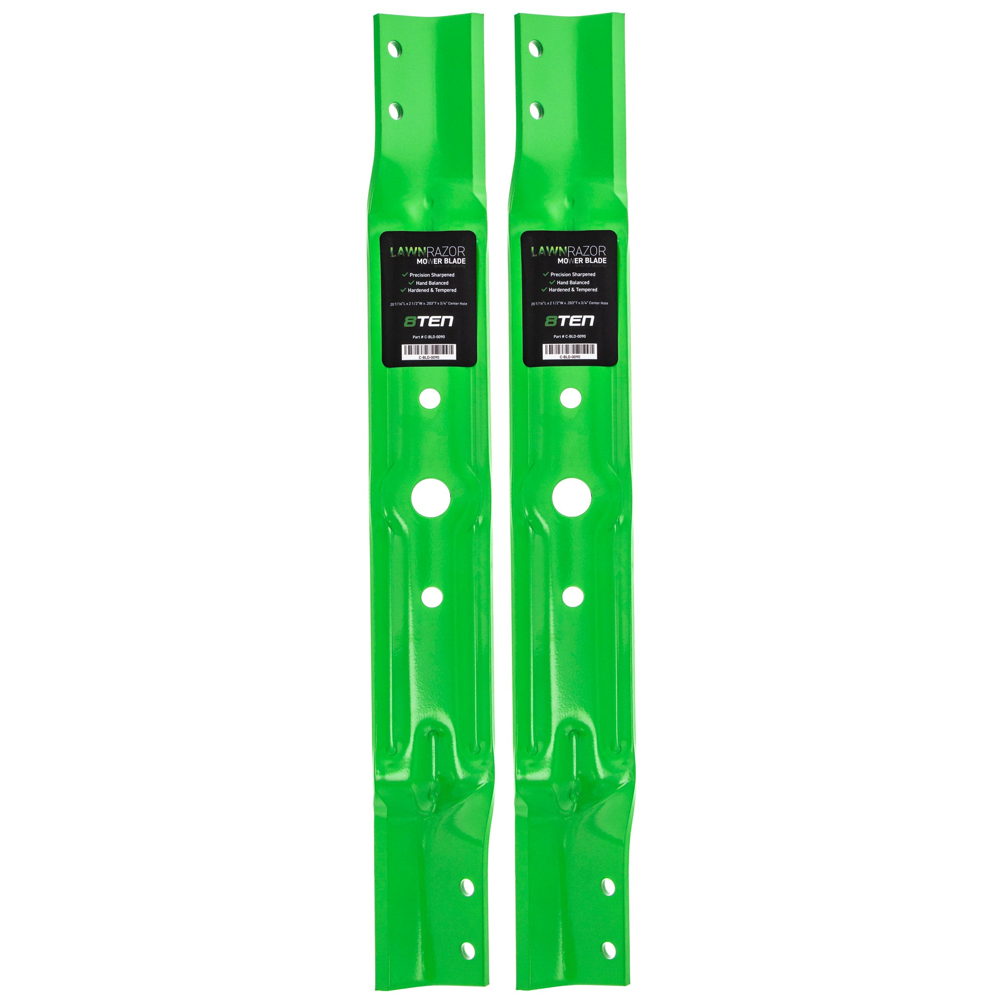 LawnRAZOR LawnRAZOR Medium Lift Blade 2-Pack for zOTHER Woods Toro Exmark Stens Oregon 8TEN 810-CBL2212D