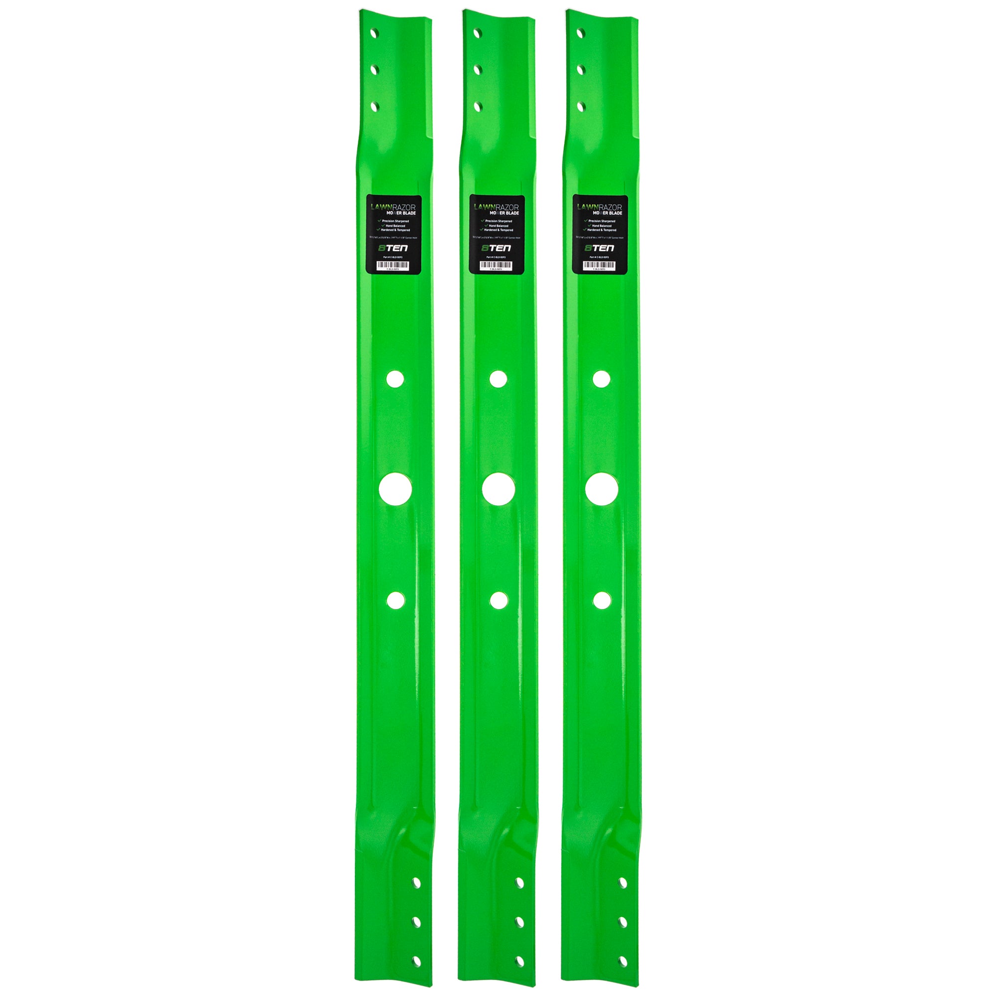 LawnRAZOR LawnRAZOR High Lift Blade 3-Pack for zOTHER Walbro Tecumseh Stens Snapper Oregon 8TEN 810-CBL2215D