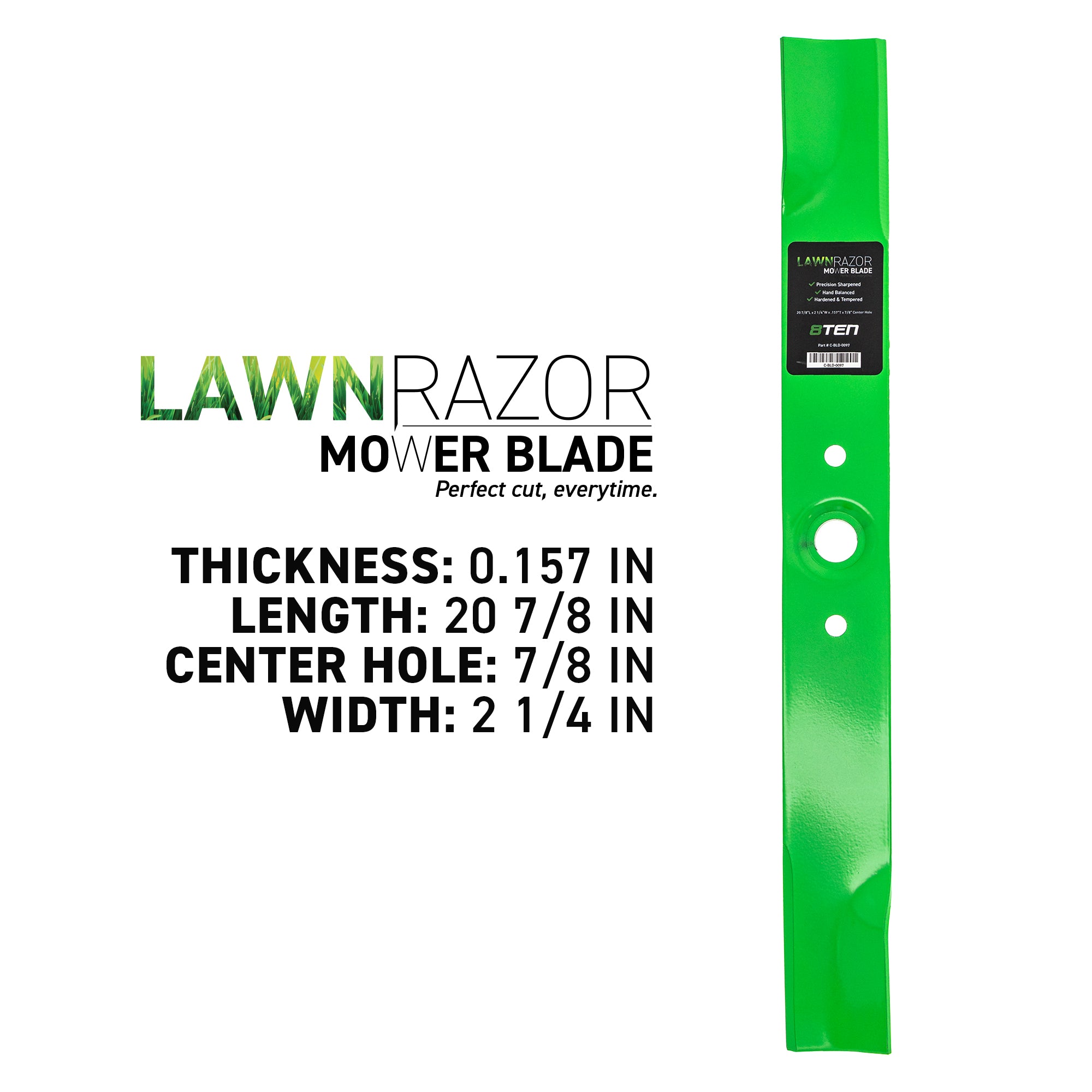 8TEN LawnRAZOR Mower Blade 3-Pack M2100-576-91938