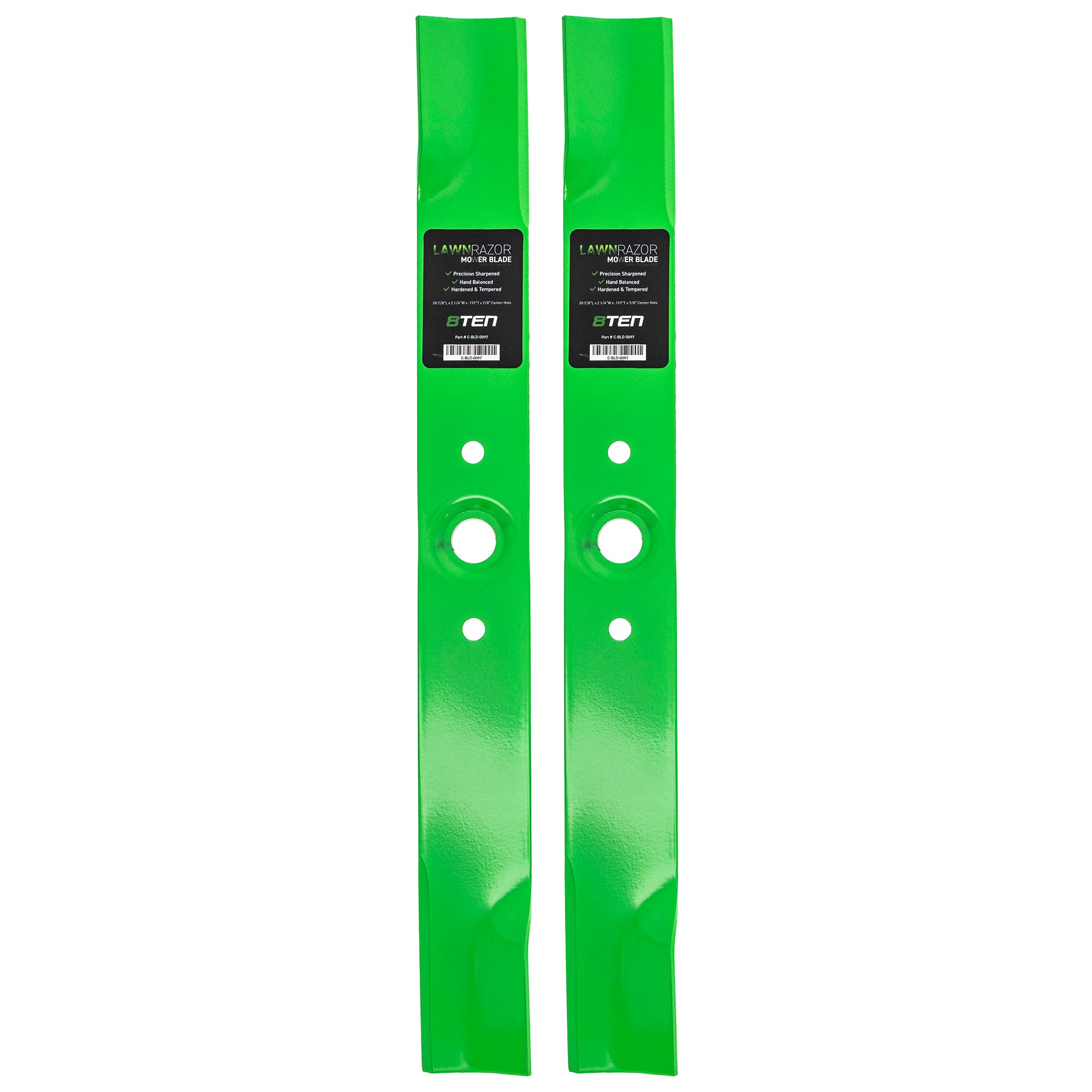 LawnRAZOR LawnRAZOR High Lift Blade 2-Pack for Oregon MTD Cub Cadet Troy-Bilt HONDA Honda 8TEN 810-CBL2219D
