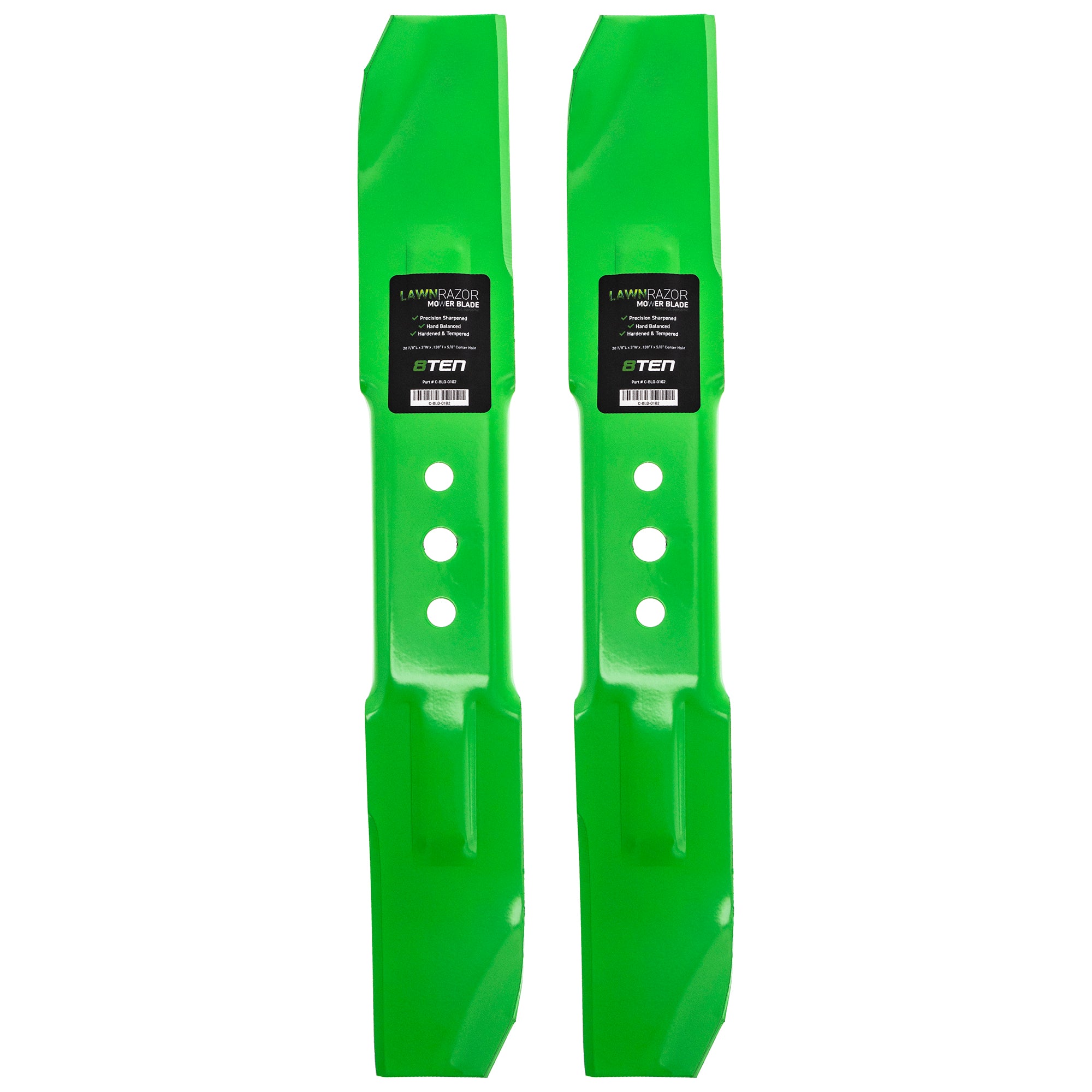 LawnRAZOR LawnRAZOR High Lift Blade 2-Pack for zOTHER Toro Exmark Tecumseh Oregon MTD Cub 8TEN 810-CBL2324D