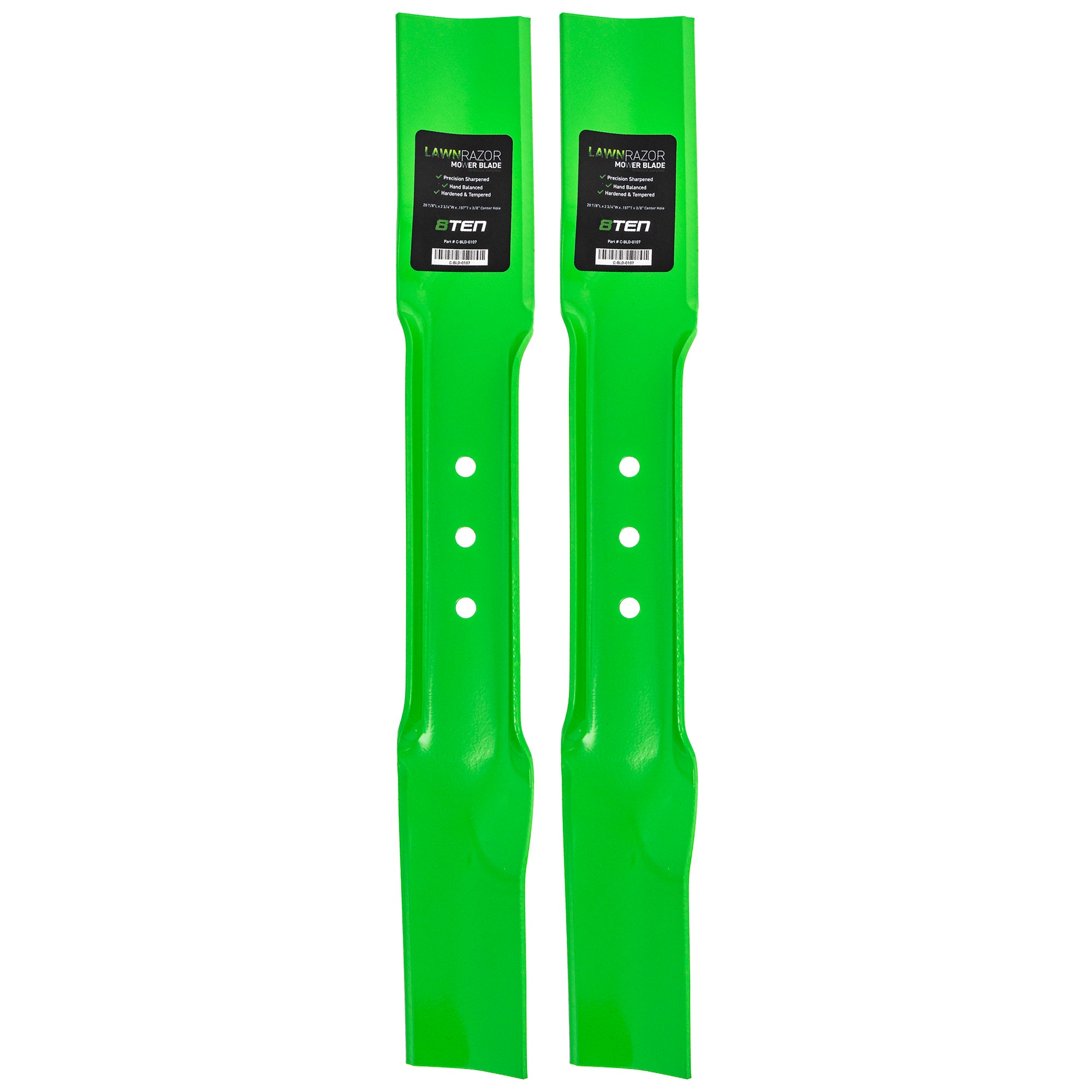 LawnRAZOR LawnRAZOR High Lift Blade 2-Pack for zOTHER Walbro Stens Snapper Oregon MTD Cub 8TEN 810-CBL2329D