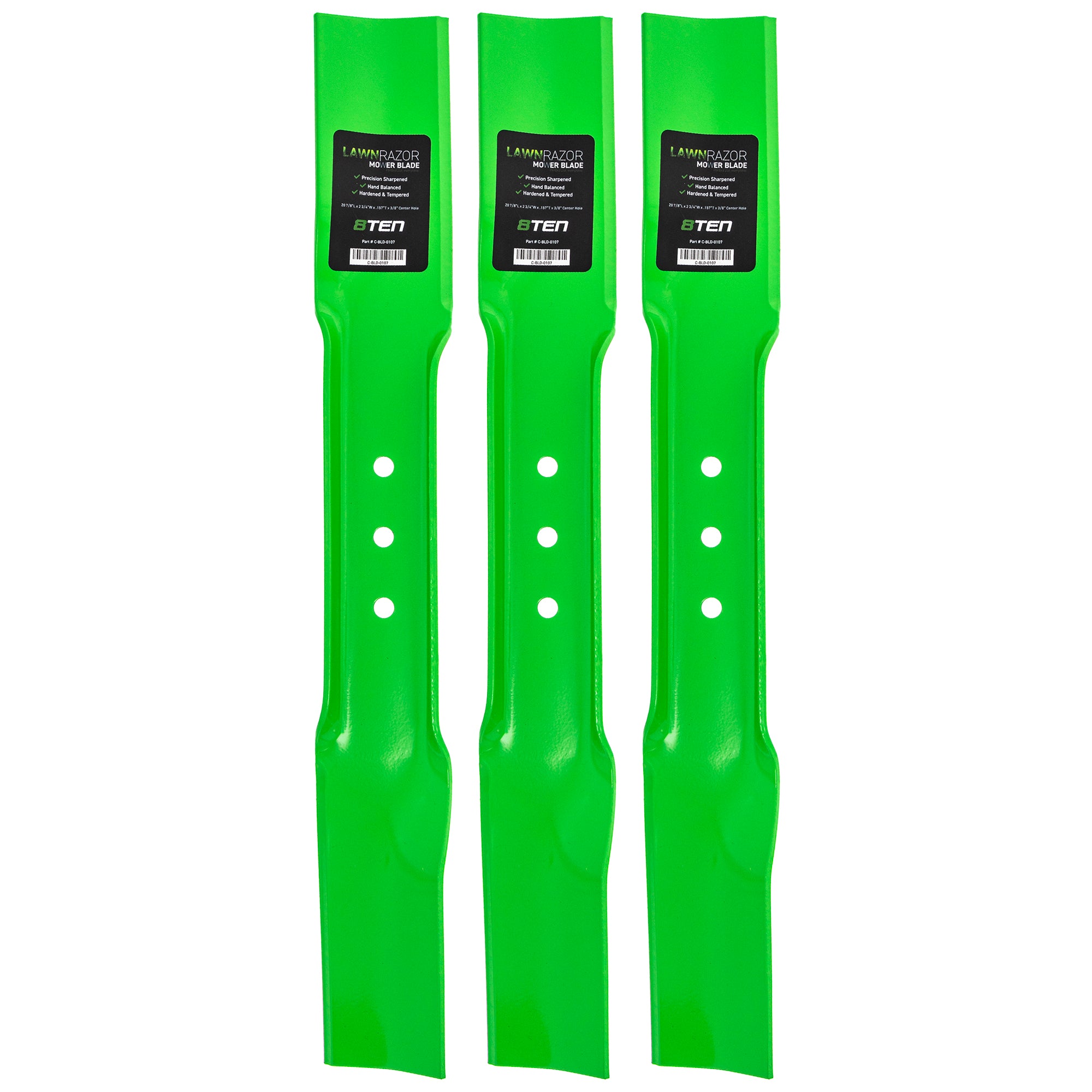LawnRAZOR LawnRAZOR High Lift Blade 3-Pack for zOTHER Walbro Stens Snapper Oregon MTD Cub 8TEN 810-CBL2329D