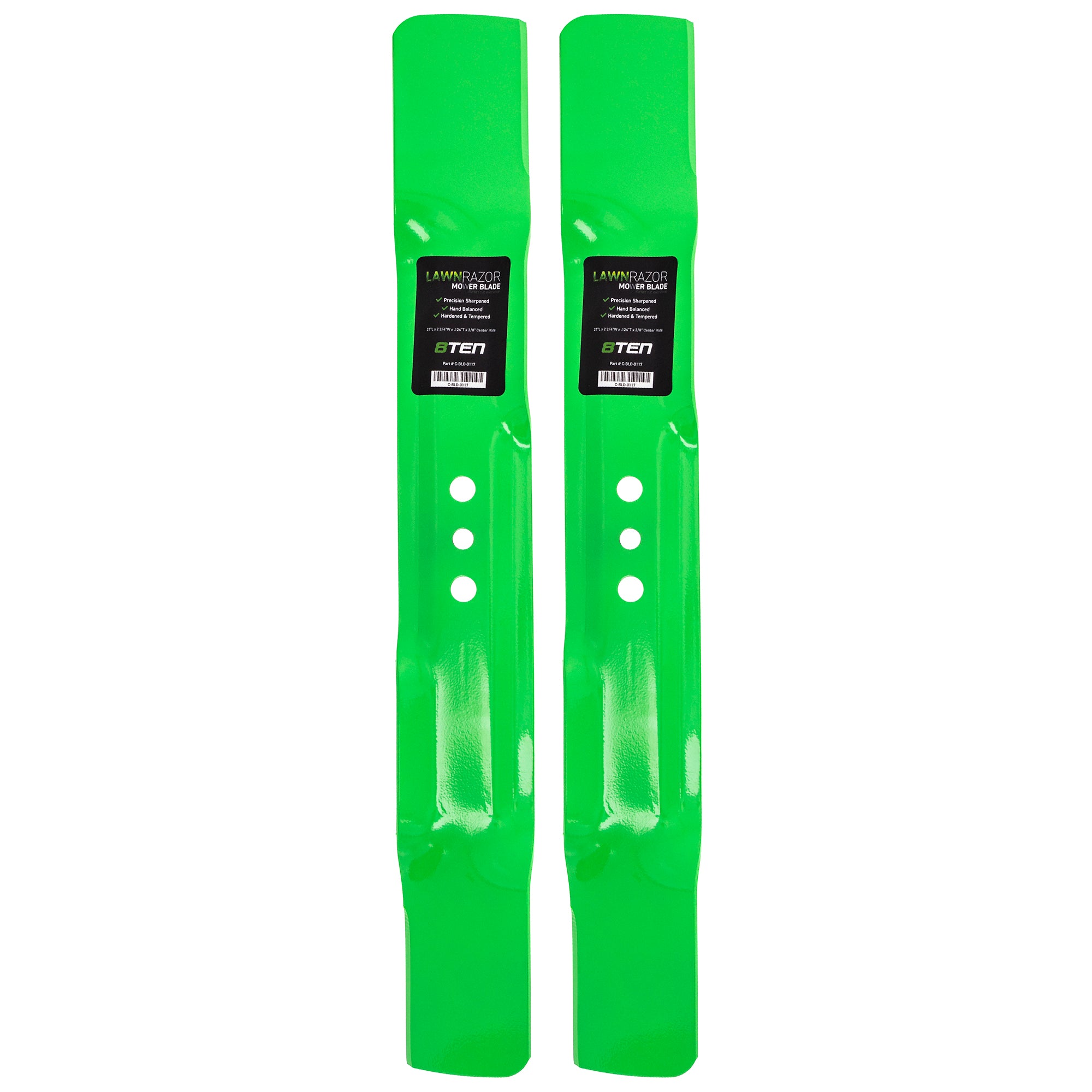 LawnRAZOR LawnRAZOR Mulching Blade 2-Pack for zOTHER Stens Oregon John Deere SP6213 SP6211 8TEN 810-CBL2339D
