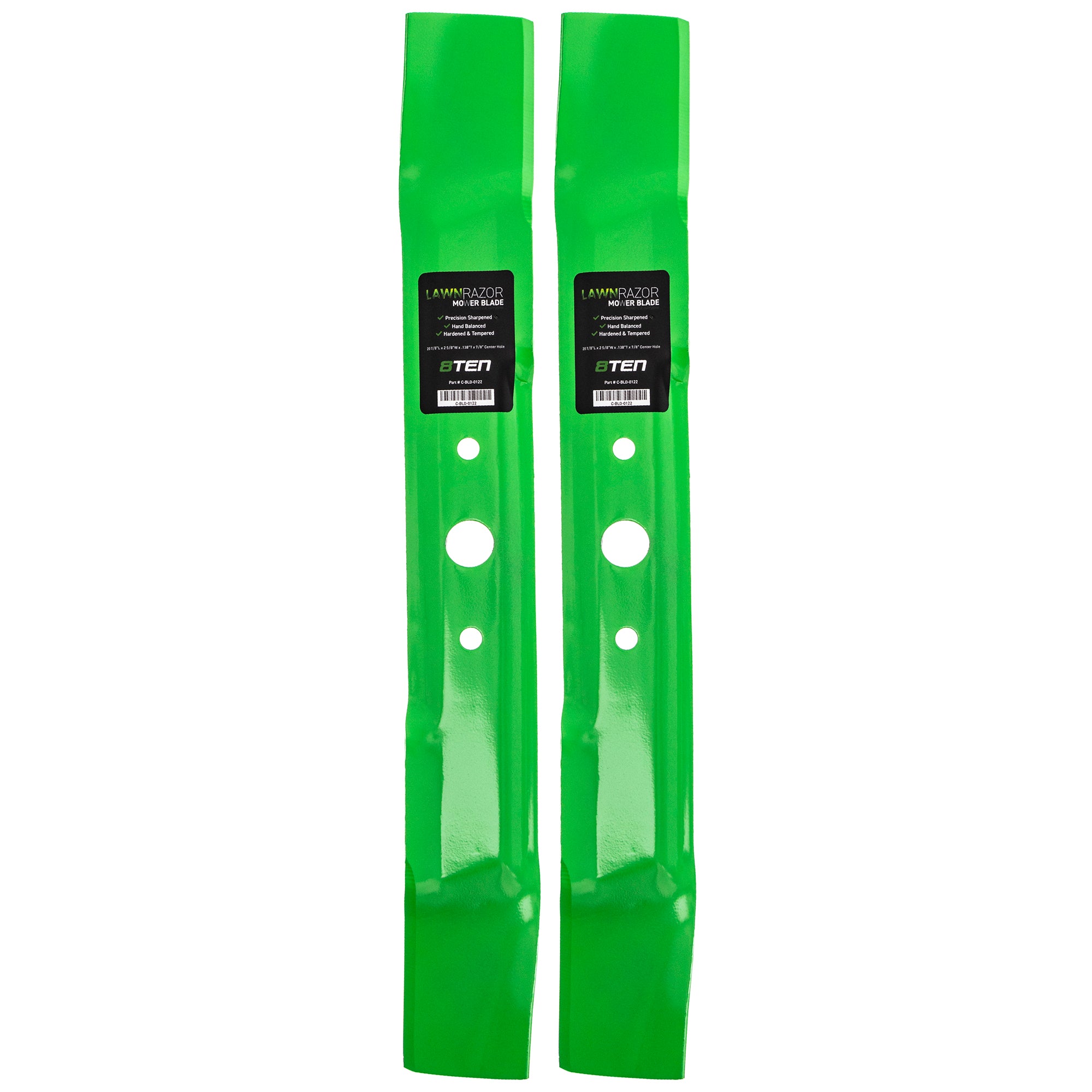 LawnRAZOR LawnRAZOR Mulching Blade 2-Pack for zOTHER Stens Oregon John Deere Deere 14SS 8TEN 810-CBL2344D