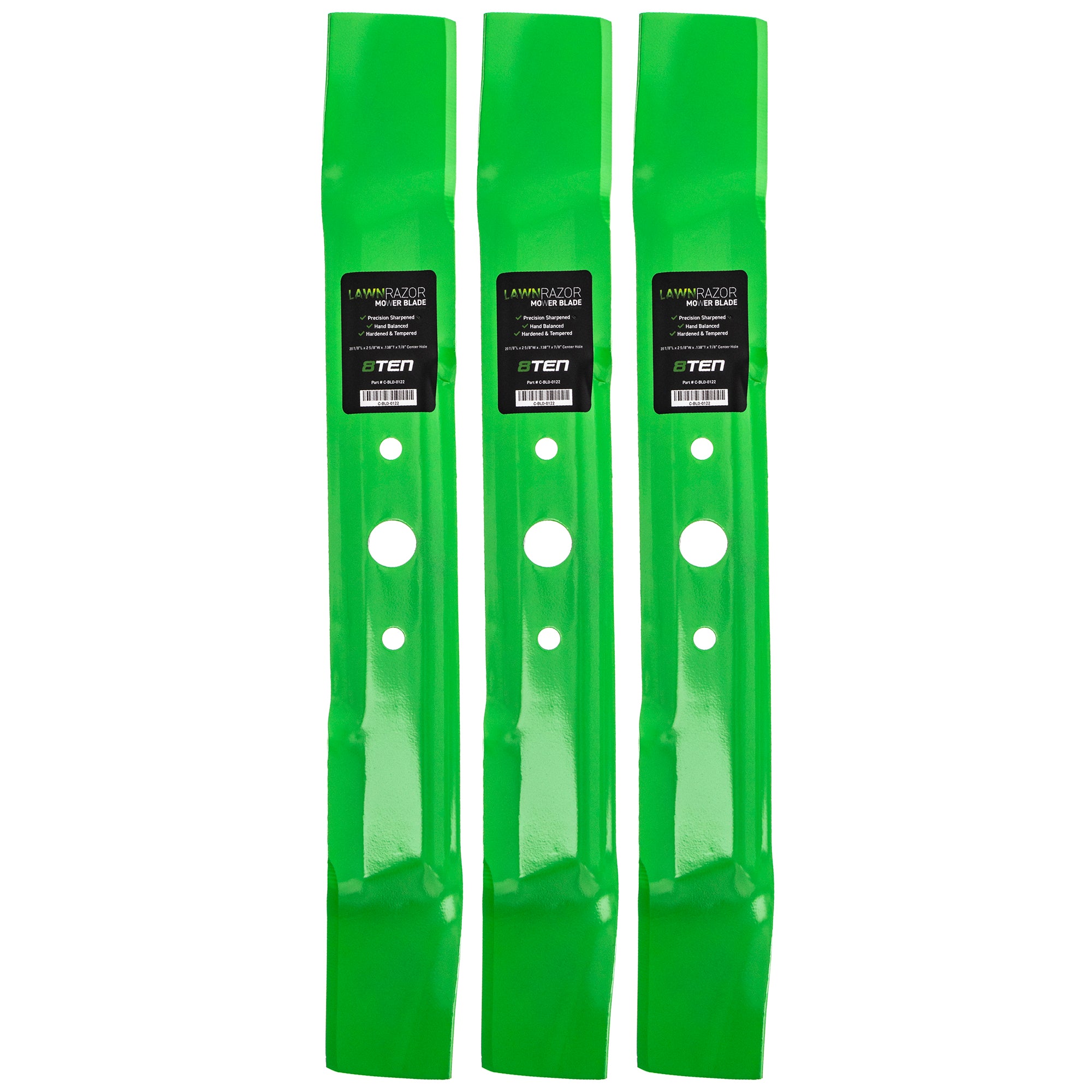 LawnRAZOR LawnRAZOR Mulching Blade 3-Pack for zOTHER Stens Oregon John Deere Deere 14SS 8TEN 810-CBL2344D