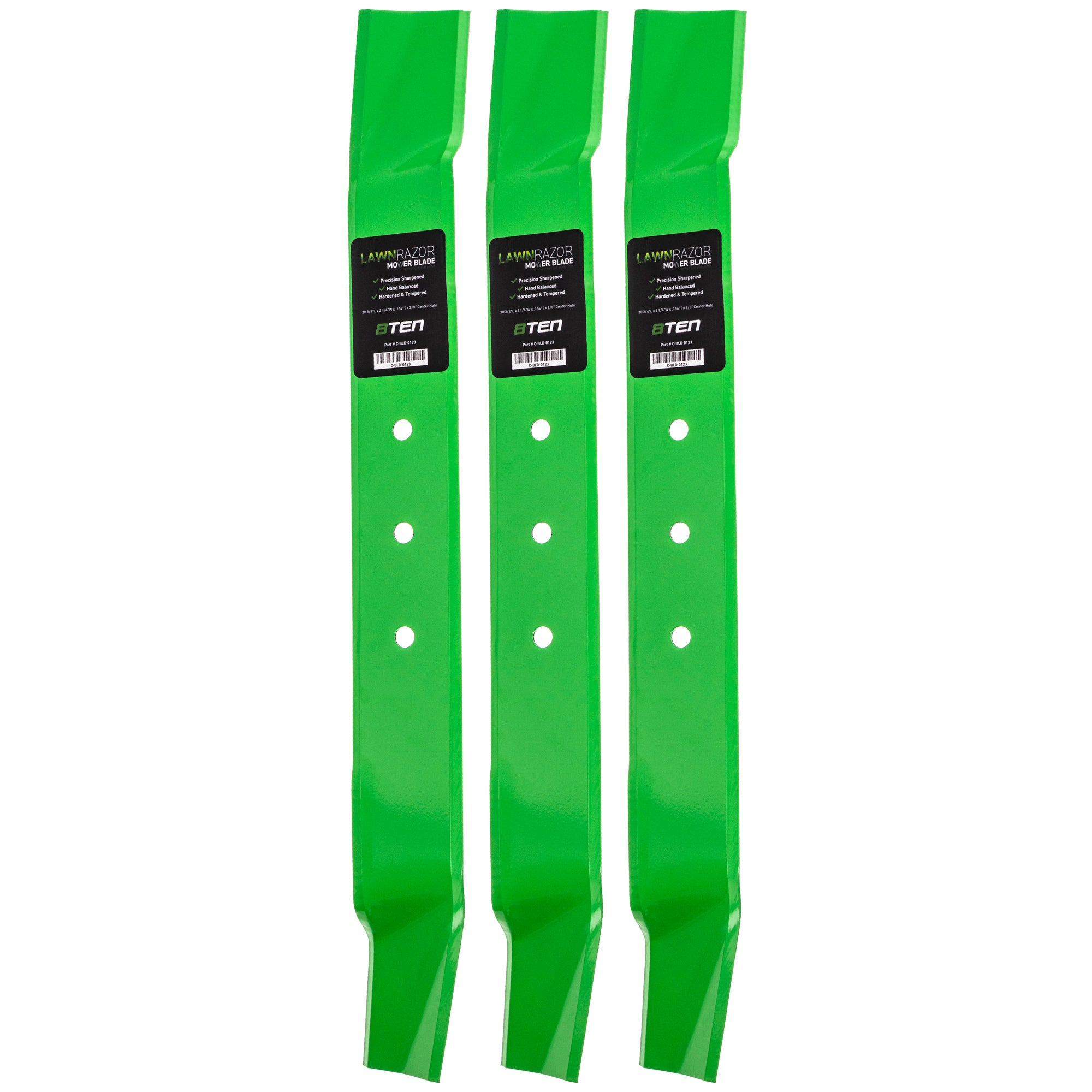 LawnRAZOR LawnRAZOR Mulching Blade 3-Pack for zOTHER Stens Murray Ultra 21865 21765C 21678 8TEN 810-CBL2345D