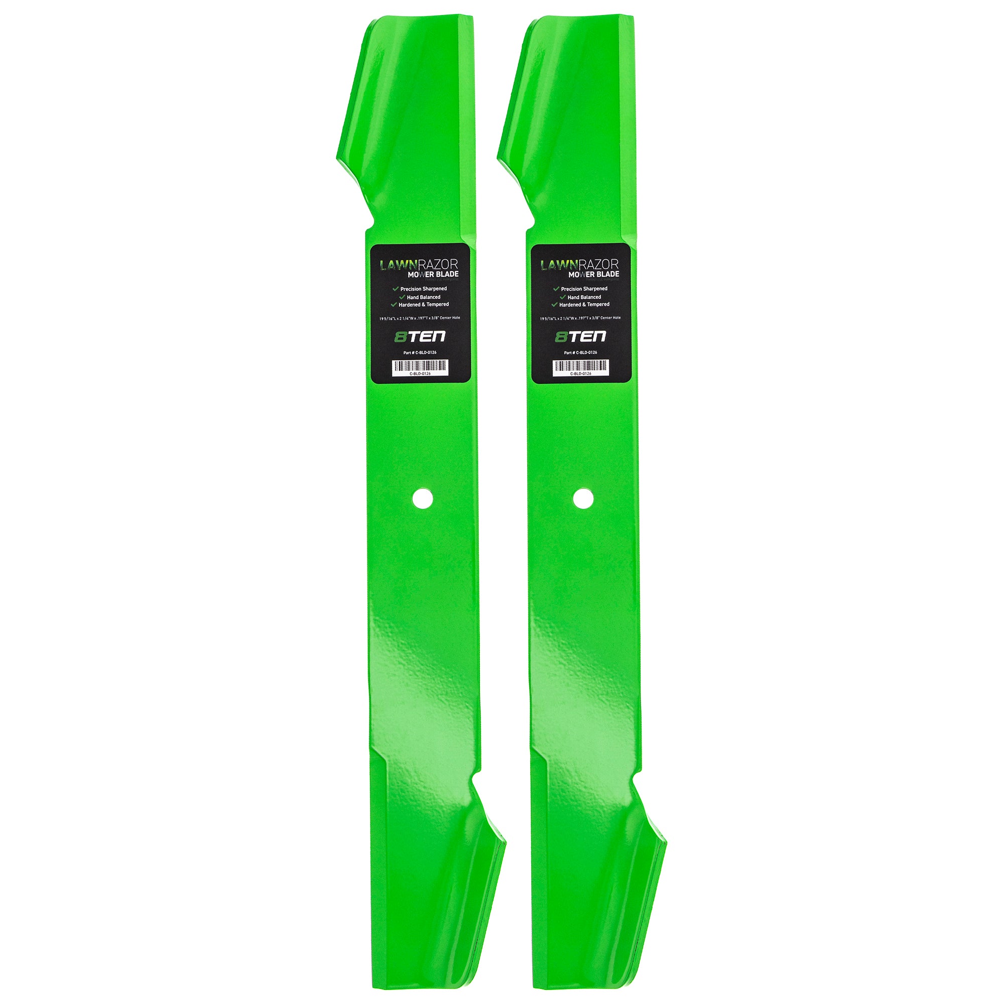 LawnRAZOR LawnRAZOR High Lift Blade 2-Pack for zOTHER Stens Polaris Oregon Murray 8TEN 810-CBL2348D