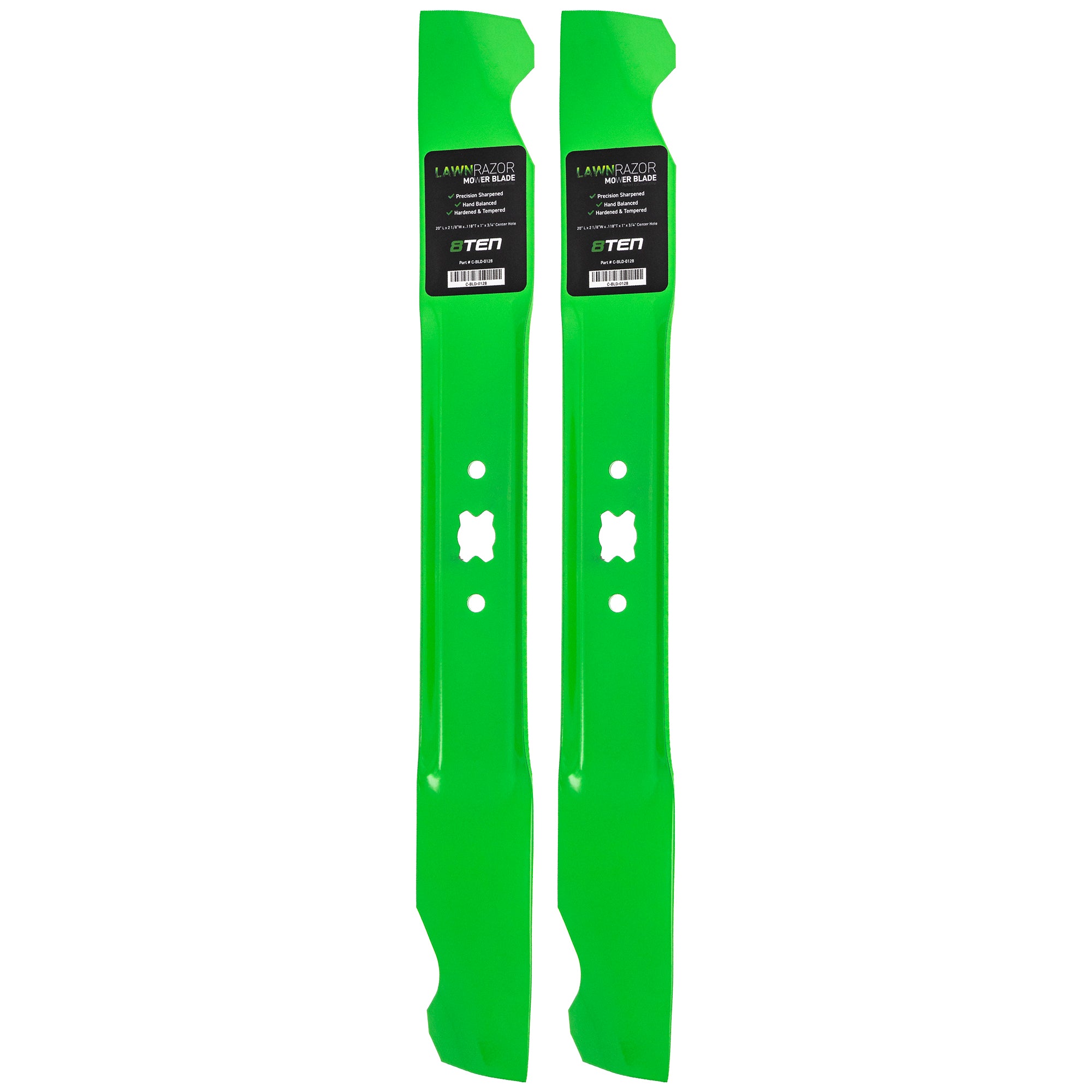 LawnRAZOR LawnRAZOR High Lift Blade 2-Pack for Stens Oregon MTD Cub Cadet Troy-Bilt Pro 8TEN 810-CBL2340D