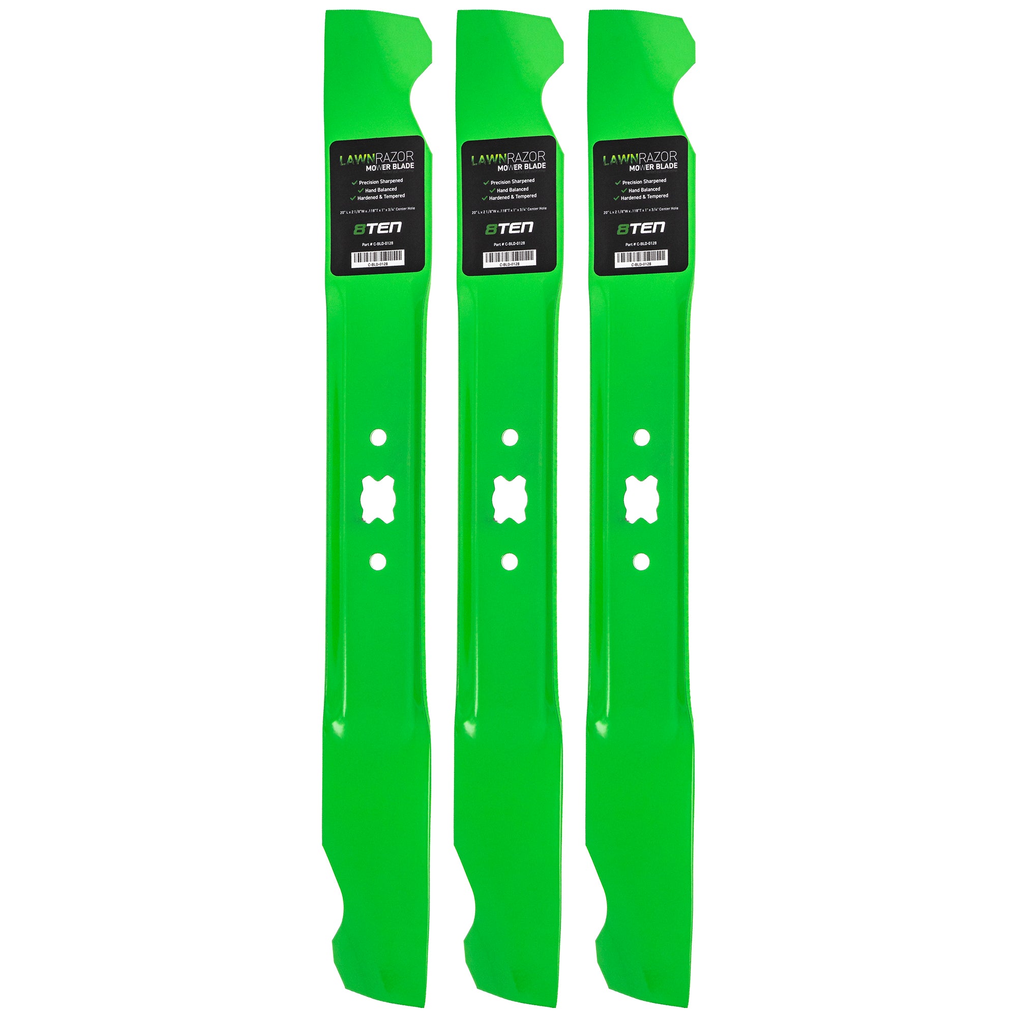 LawnRAZOR LawnRAZOR High Lift Blade 3-Pack for Stens Oregon MTD Cub Cadet Troy-Bilt Pro 8TEN 810-CBL2340D