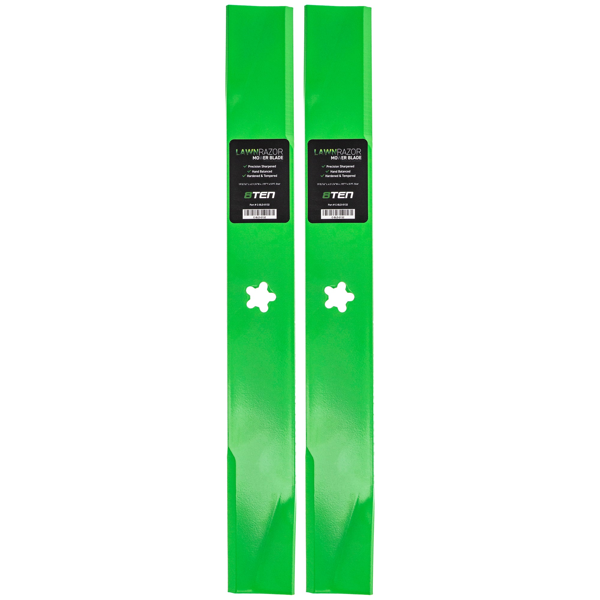 LawnRAZOR LawnRAZOR Medium-Lift Blade 2-Pack for Oregon MTD Cub Cadet Troy-Bilt Husqvarna 8TEN 810-CBL2354D