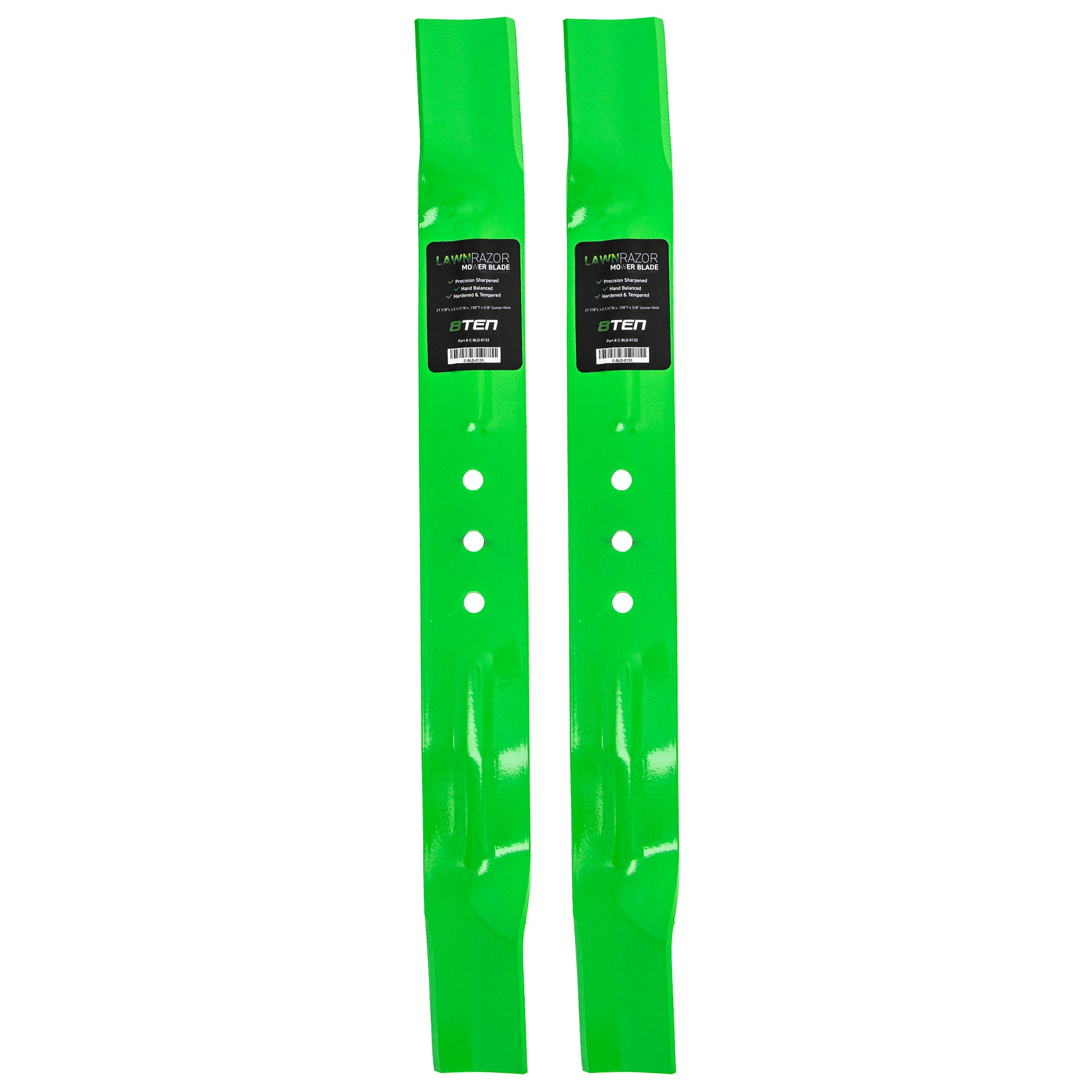 LawnRAZOR LawnRAZOR Mower High Blade 2-Pack for Stens Oregon MURRAY Murray MTD Cub Cadet 8TEN 810-CBL2355D