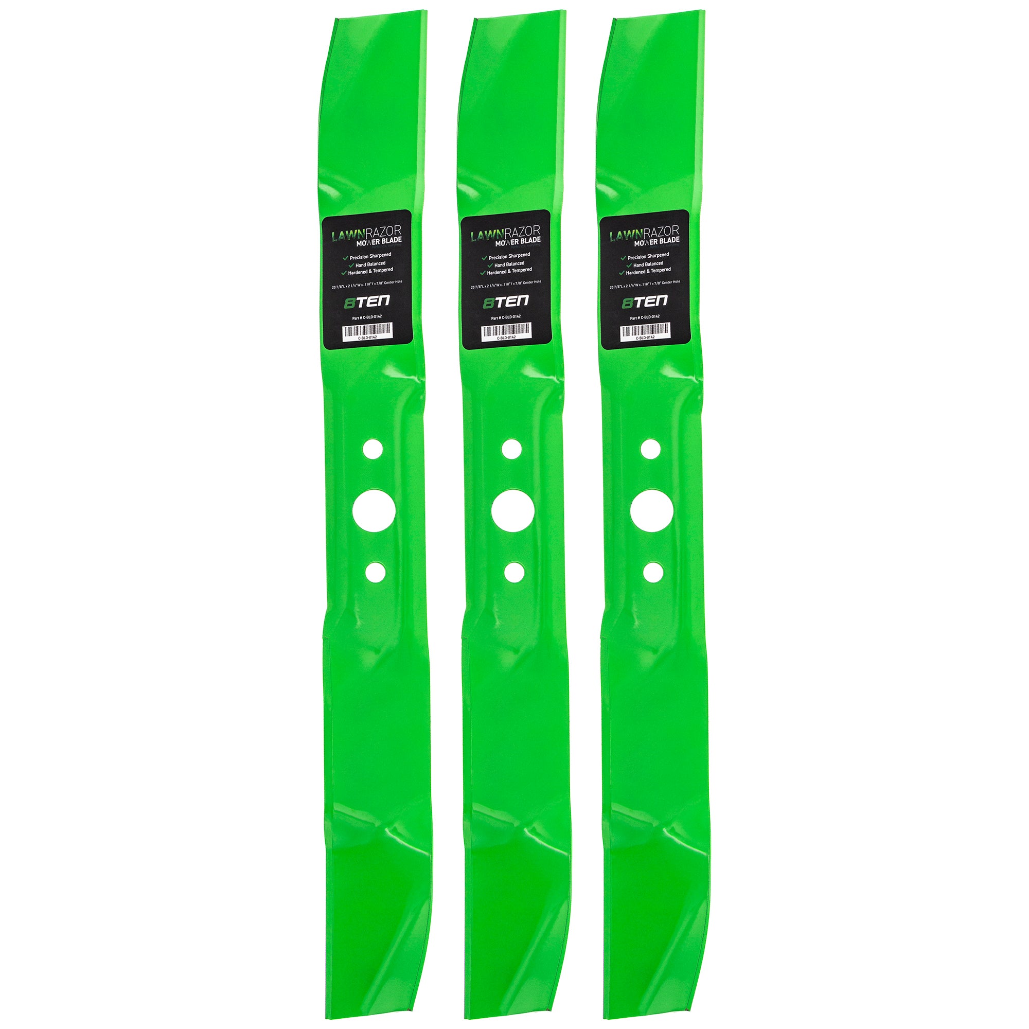 LawnRAZOR LawnRAZOR Mulching Blade 3-Pack for Stens Oregon MTD Cub Cadet Troy-Bilt Outdoor 8TEN 810-CBL2364D