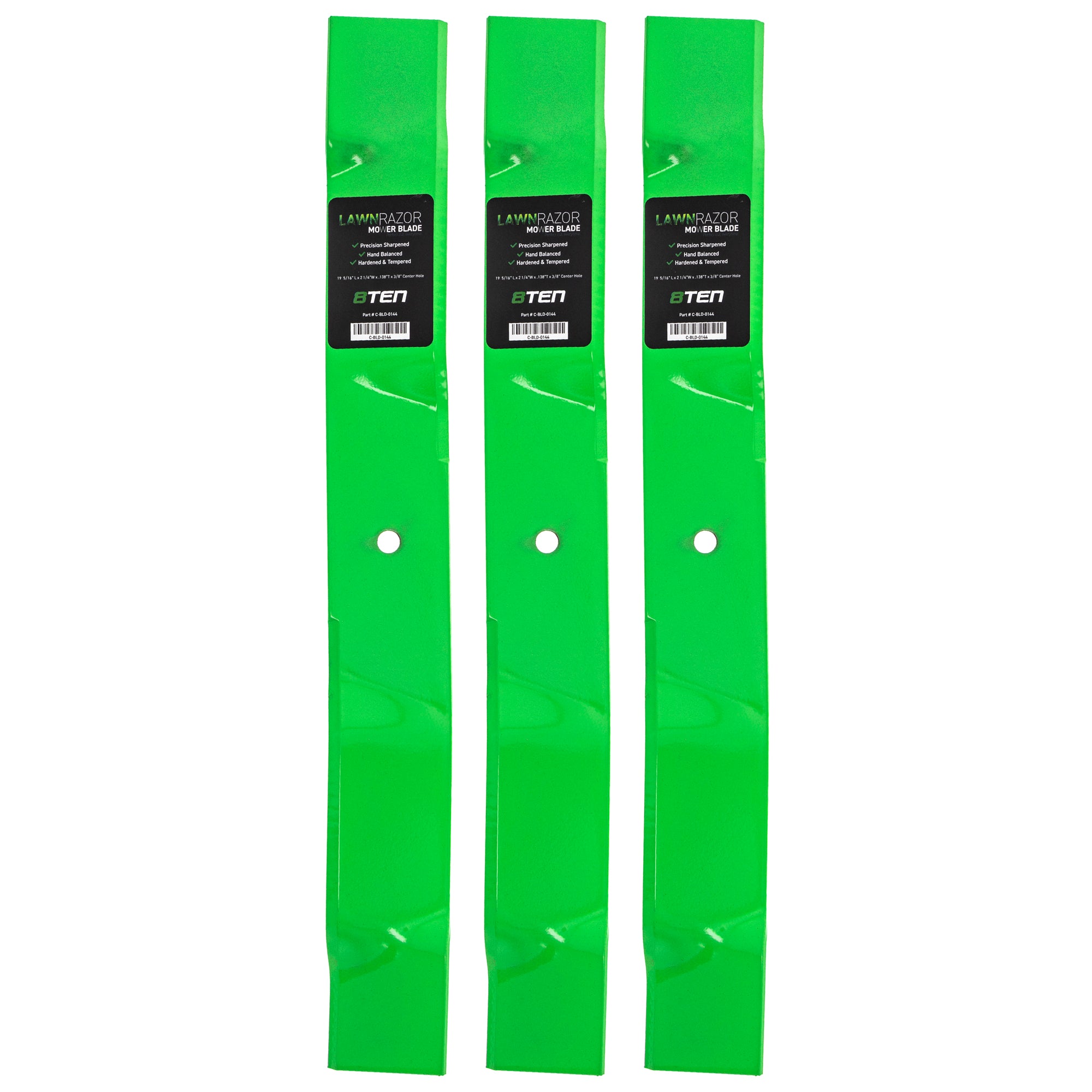 LawnRAZOR LawnRAZOR Deck Mulching Blade 3-Pack for Stens Murray NONE 71548E701MA 71548E701 8TEN 810-CBL2366D