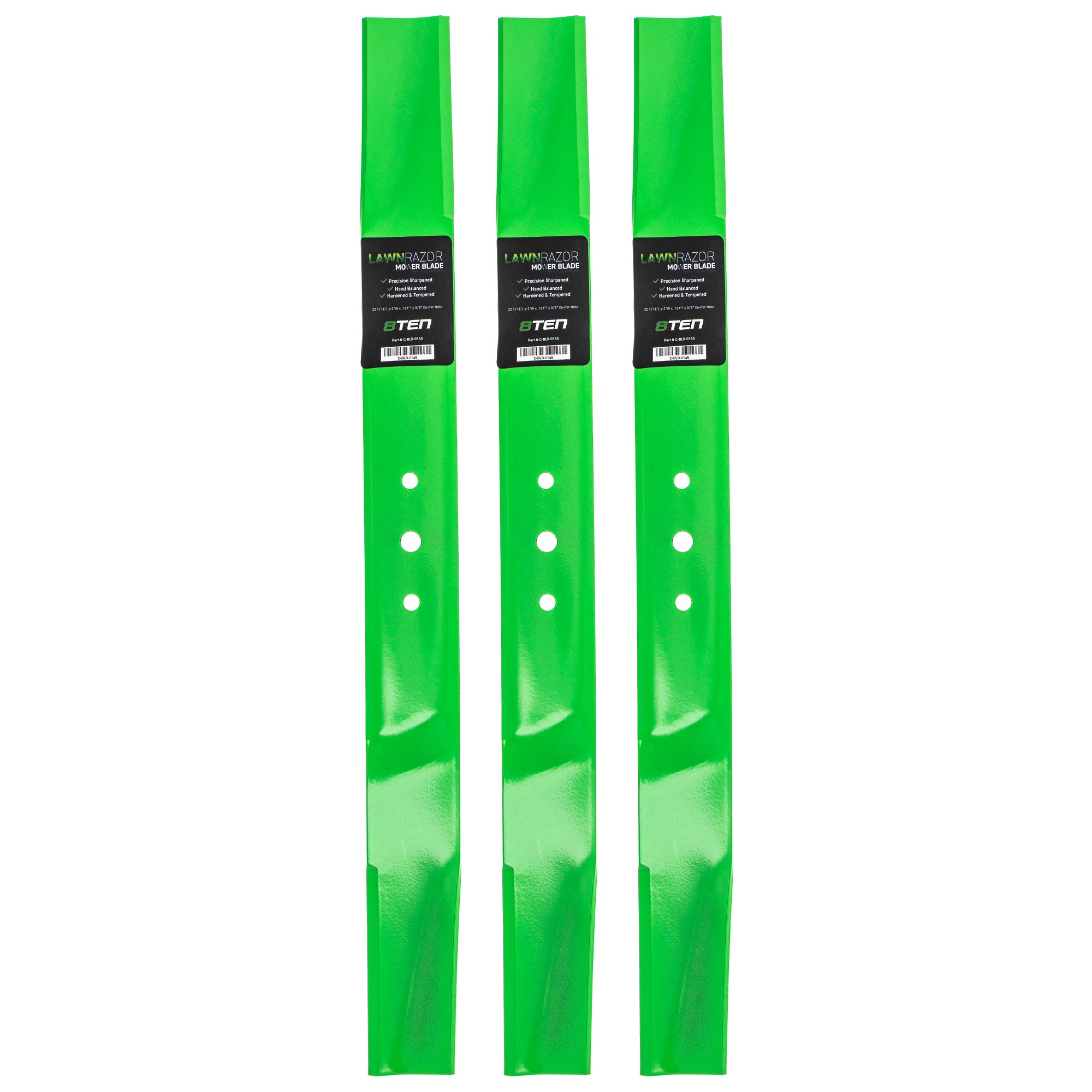 LawnRAZOR LawnRAZOR High Lift Blade 3-Pack for MTD Cub Cadet Troy-Bilt SSR-500 SSR-366 8TEN 810-CBL2367D