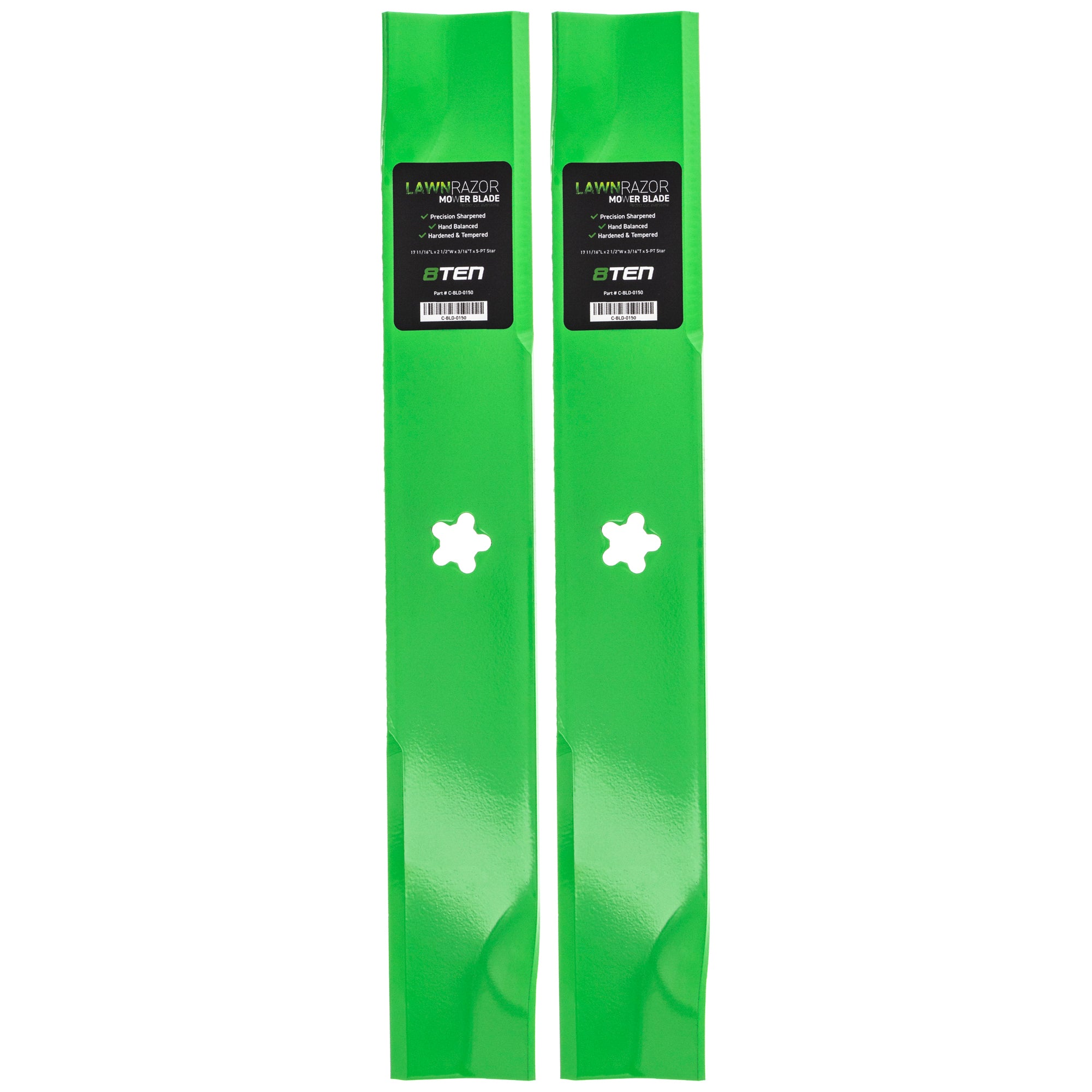 LawnRAZOR LawnRAZOR High Lift Blade 2-Pack for Stens Oregon MTD Cub Cadet Troy-Bilt 8TEN 810-CBL2372D