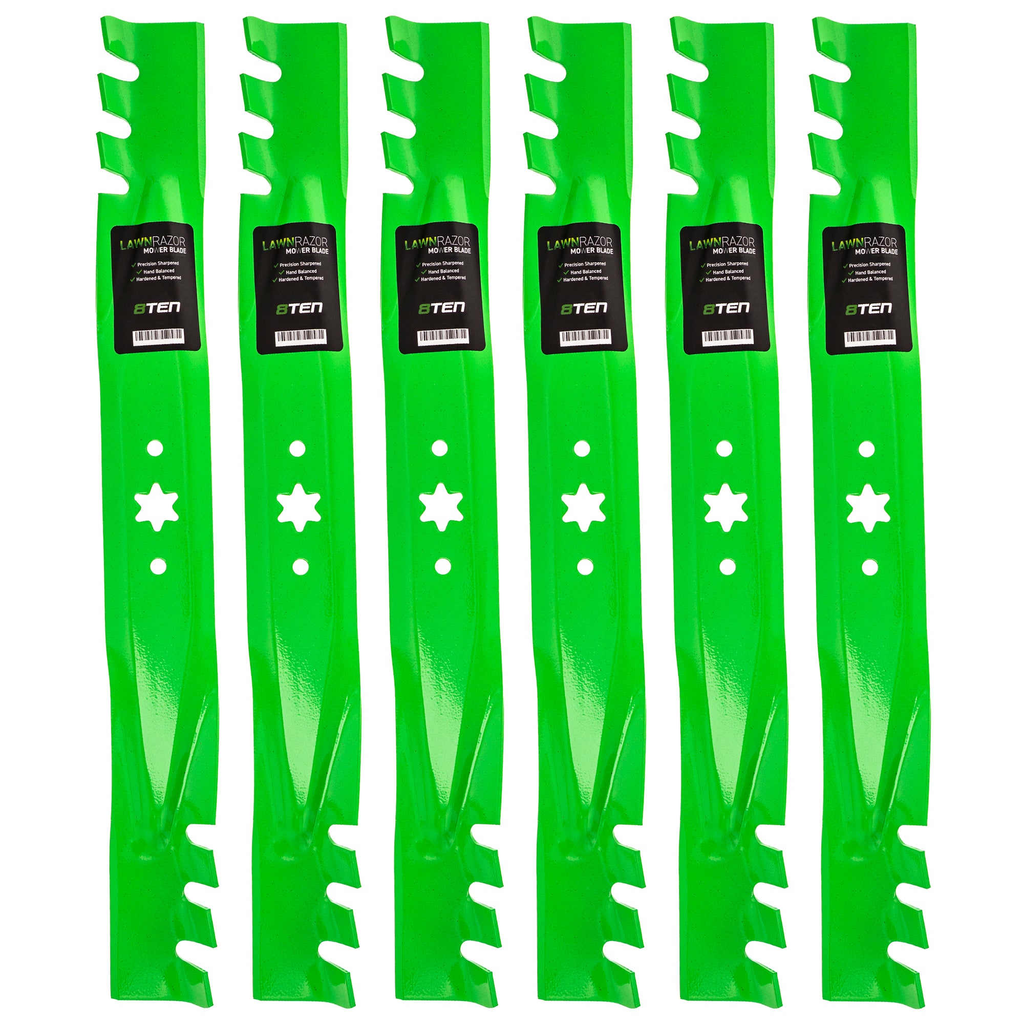 LawnRAZOR LawnRAZOR Mulching Blade 6-Pack for zOTHER Toro Exmark Stens Oregon MTD Cub 8TEN 810-CBL2373D