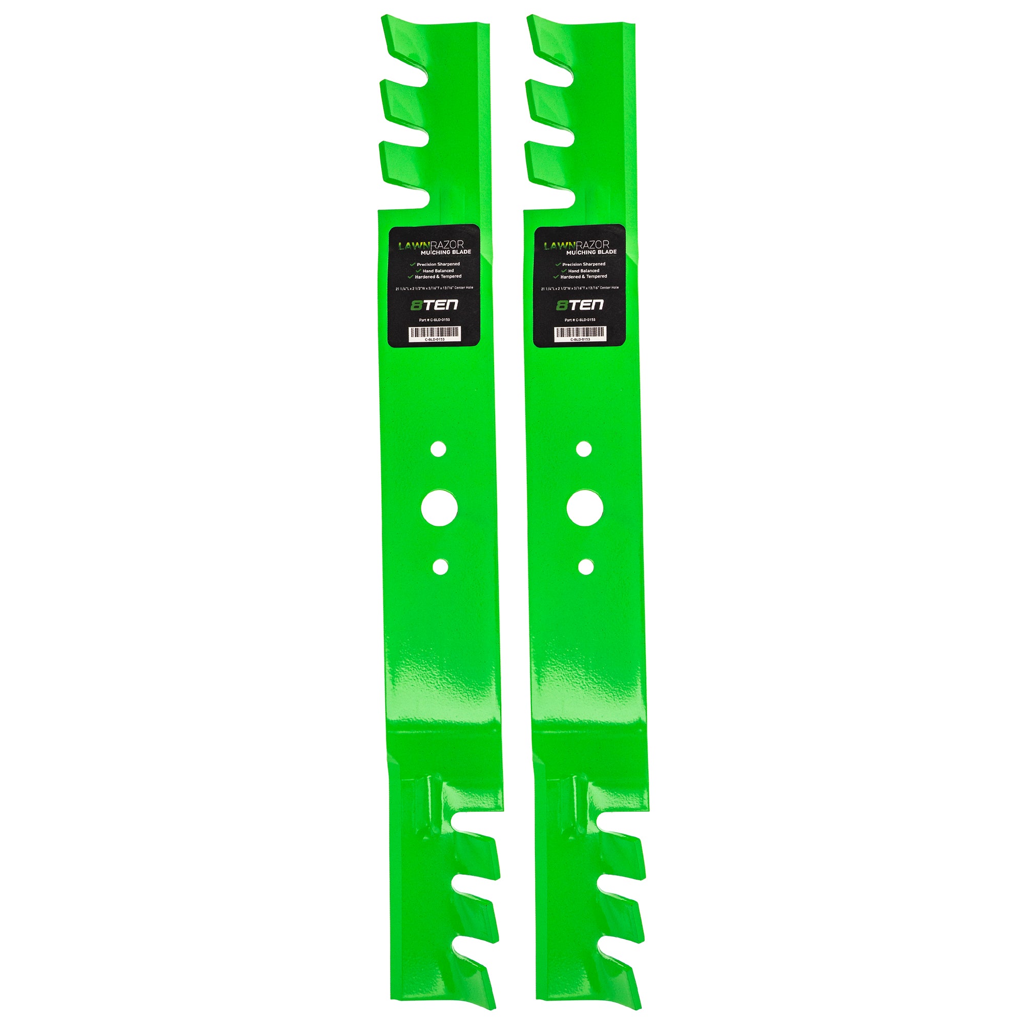 LawnRAZOR LawnRAZOR Toothed Blade 2-Pack for Stens Oregon MTD Cub Cadet Troy-Bilt Outdoor 8TEN 810-CBL2375D