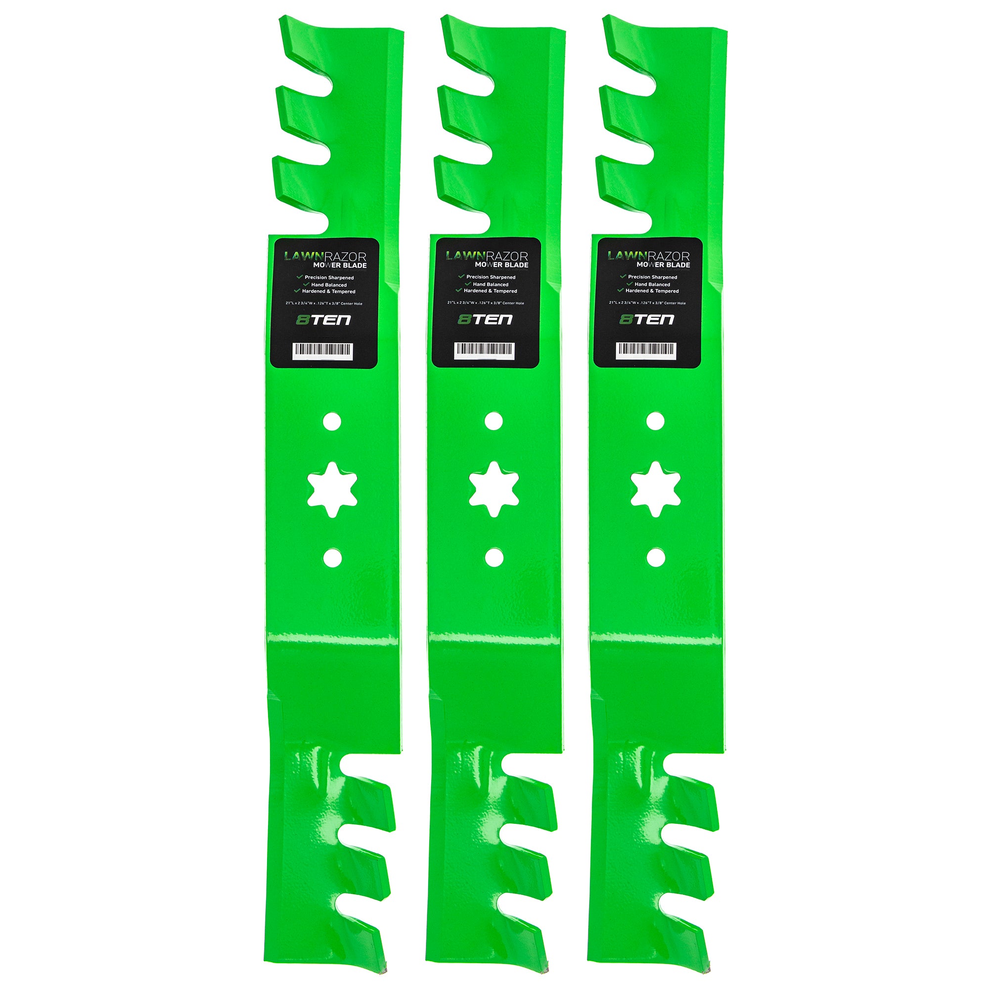 LawnRAZOR LawnRAZOR Toothed Blade 3-Pack for zOTHER Stens Oregon MTD Cub Cadet Troy-Bilt 8TEN 810-CBL2376D