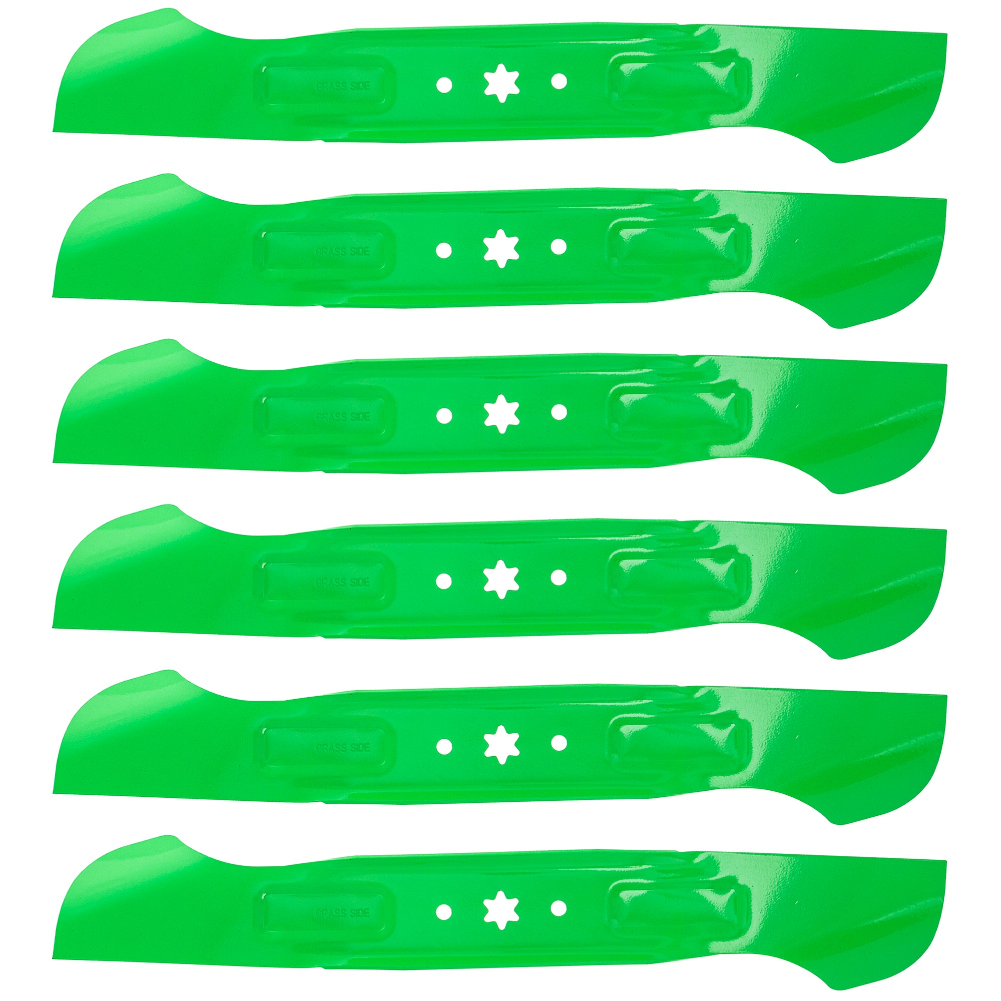 8TEN 810-CBL2377D LawnRAZOR Notched High Lift 6-Pack for Stens