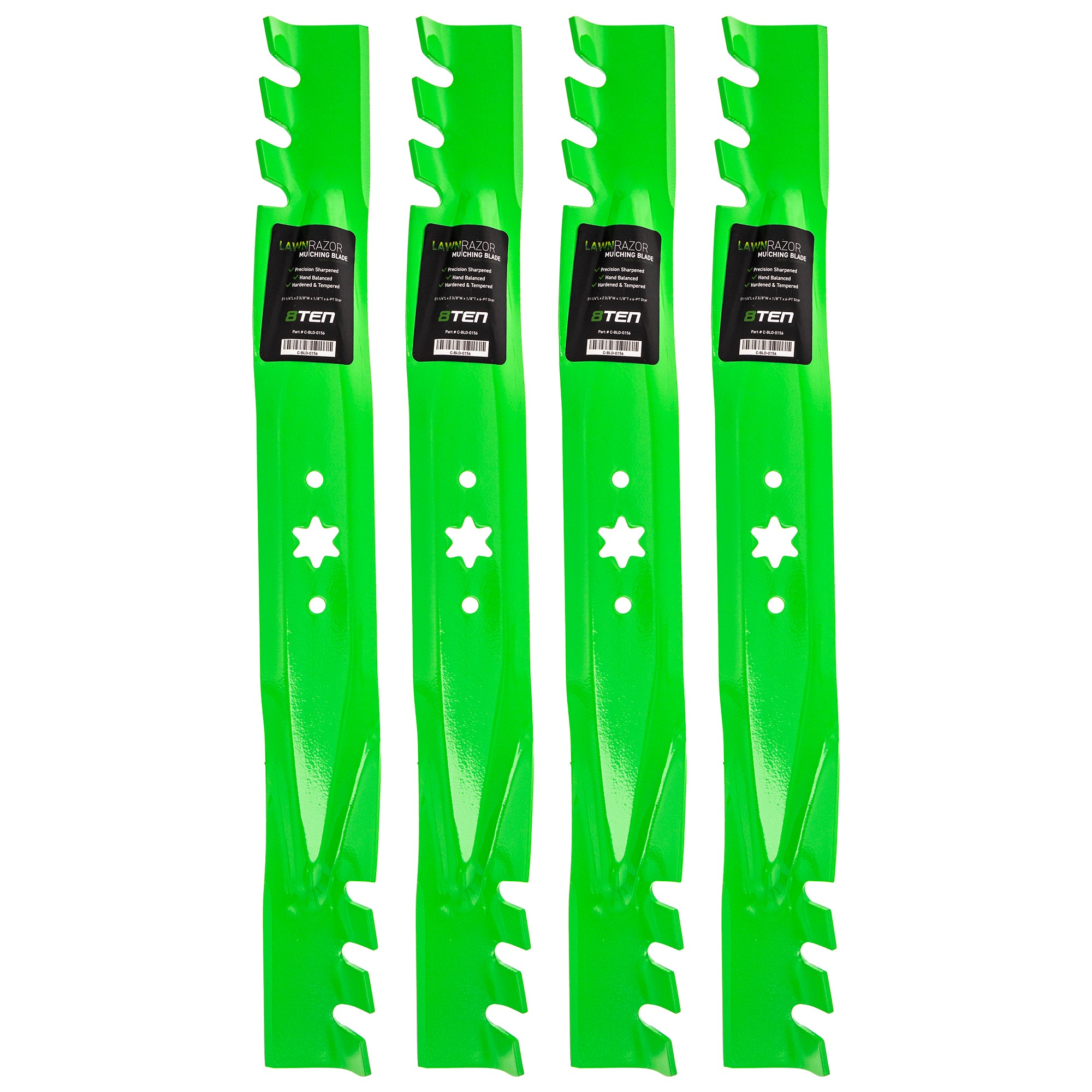 LawnRAZOR LawnRAZOR Toothed Blade 4-Pack for zOTHER Oregon MTD Cub Cadet Troy-Bilt T604G 8TEN 810-CBL2378D