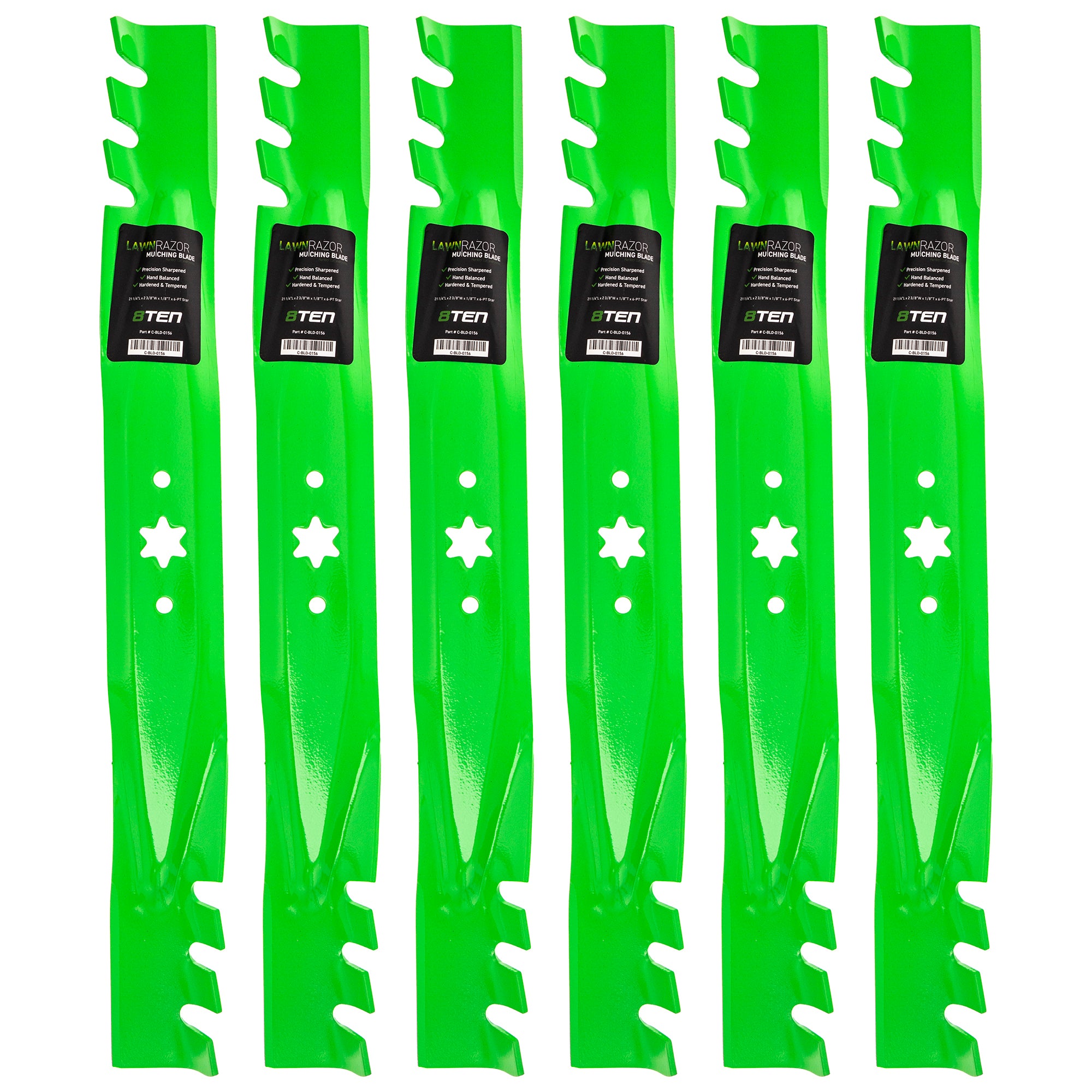 LawnRAZOR LawnRAZOR Toothed Blade 6-Pack for zOTHER Oregon MTD Cub Cadet Troy-Bilt T604G 8TEN 810-CBL2378D