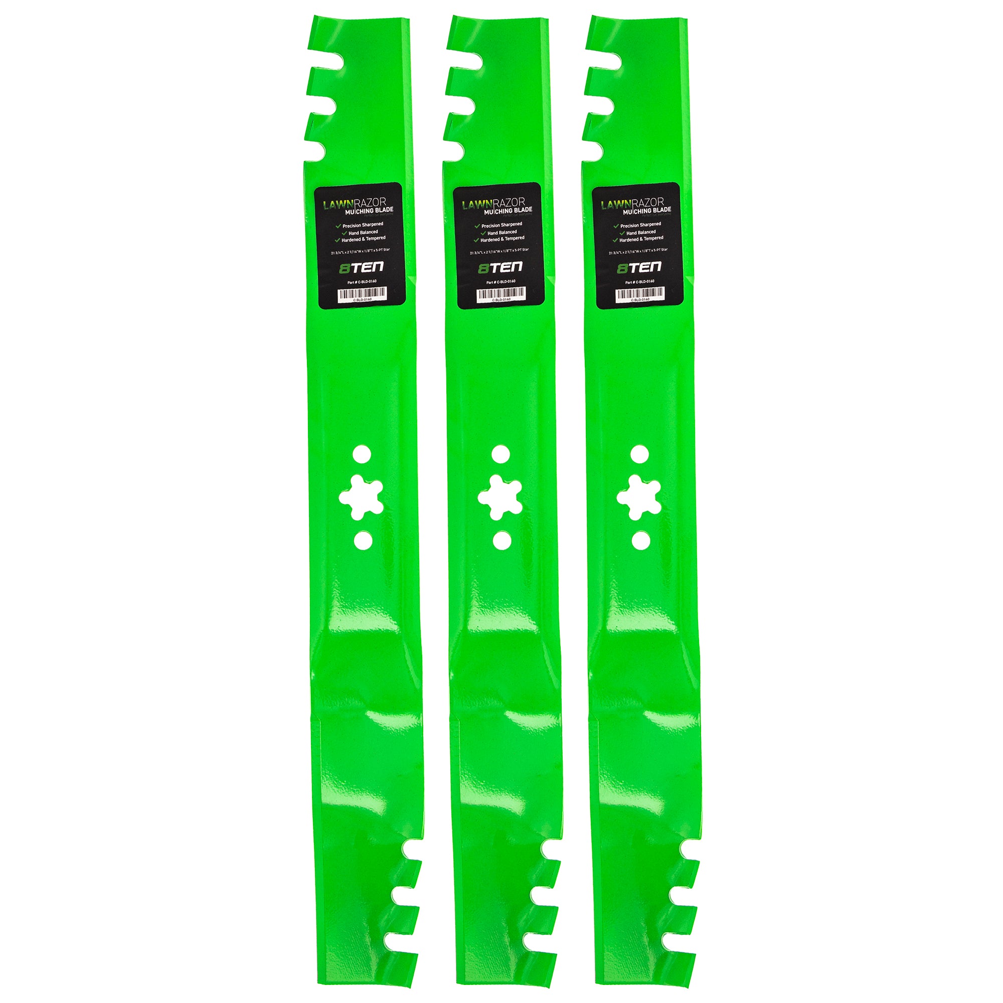 LawnRAZOR LawnRAZOR Toothed Blade 3-Pack for Oregon Husqvarna Poulan Craftsman AYP RedMax 8TEN 810-CBL2382D