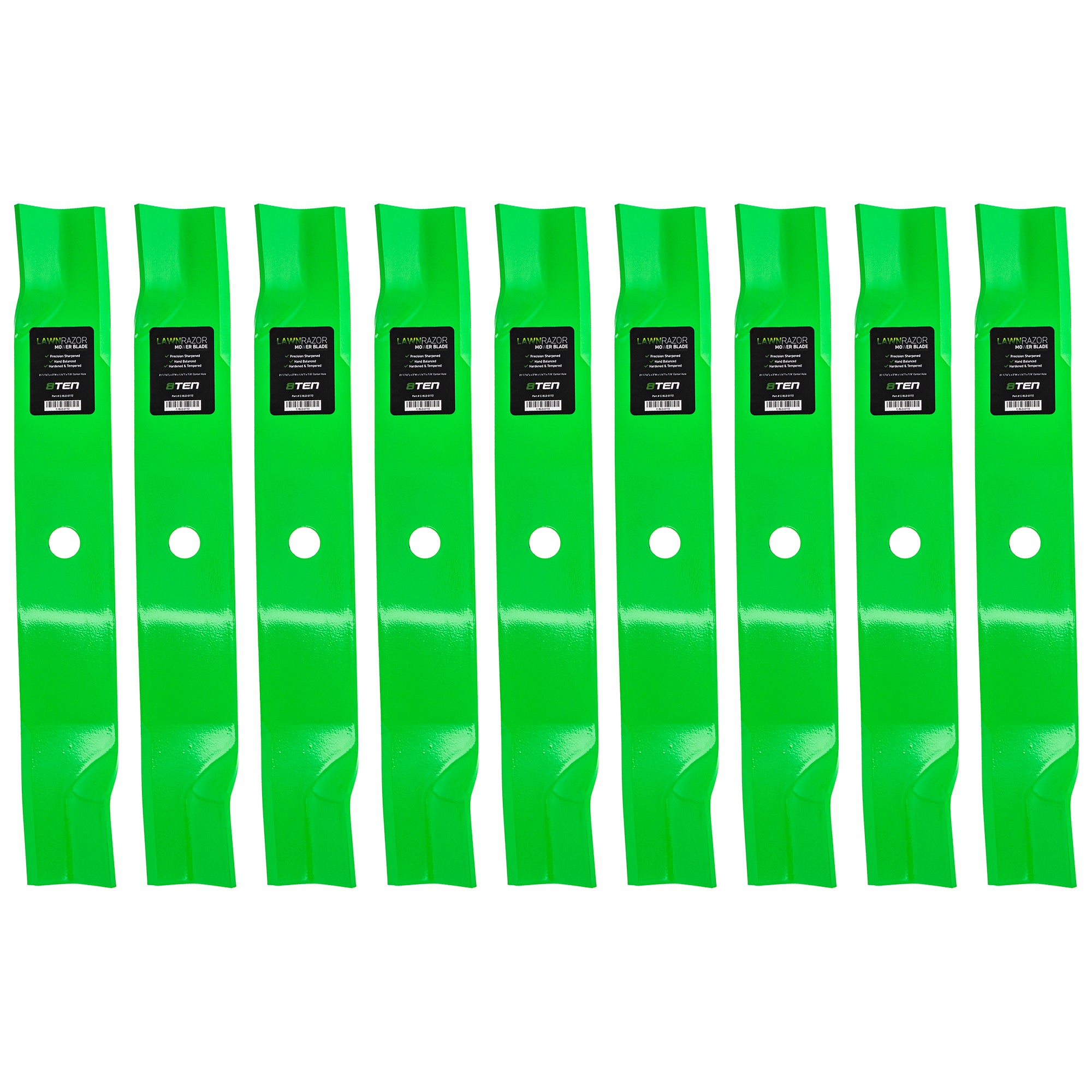 LawnRAZOR LawnRAZOR High Lift Blade 9-Pack for Stens Oregon MTD Cub Cadet Troy-Bilt John 8TEN 810-CBL2394D