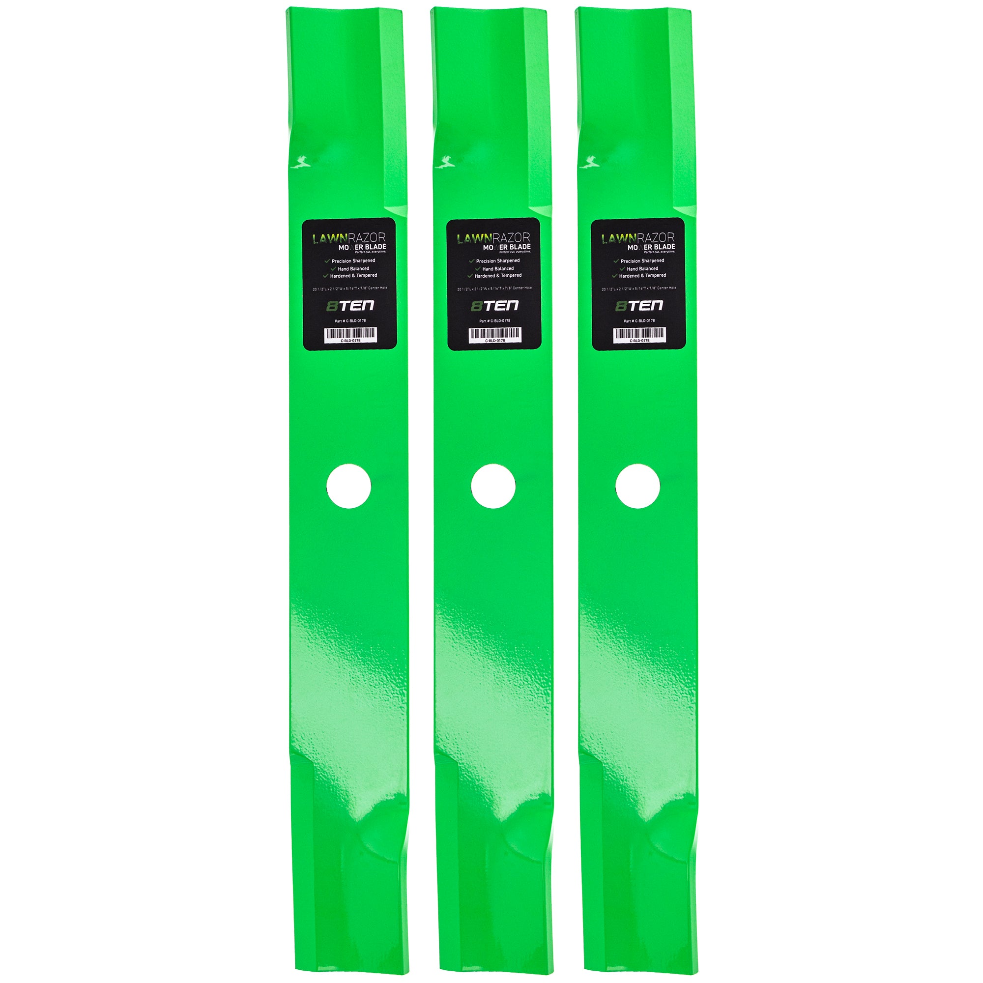 LawnRAZOR LawnRAZOR High Lift Blade 3-Pack for zOTHER Stens Oregon John Deere Deere 8TEN 810-CBL2390D