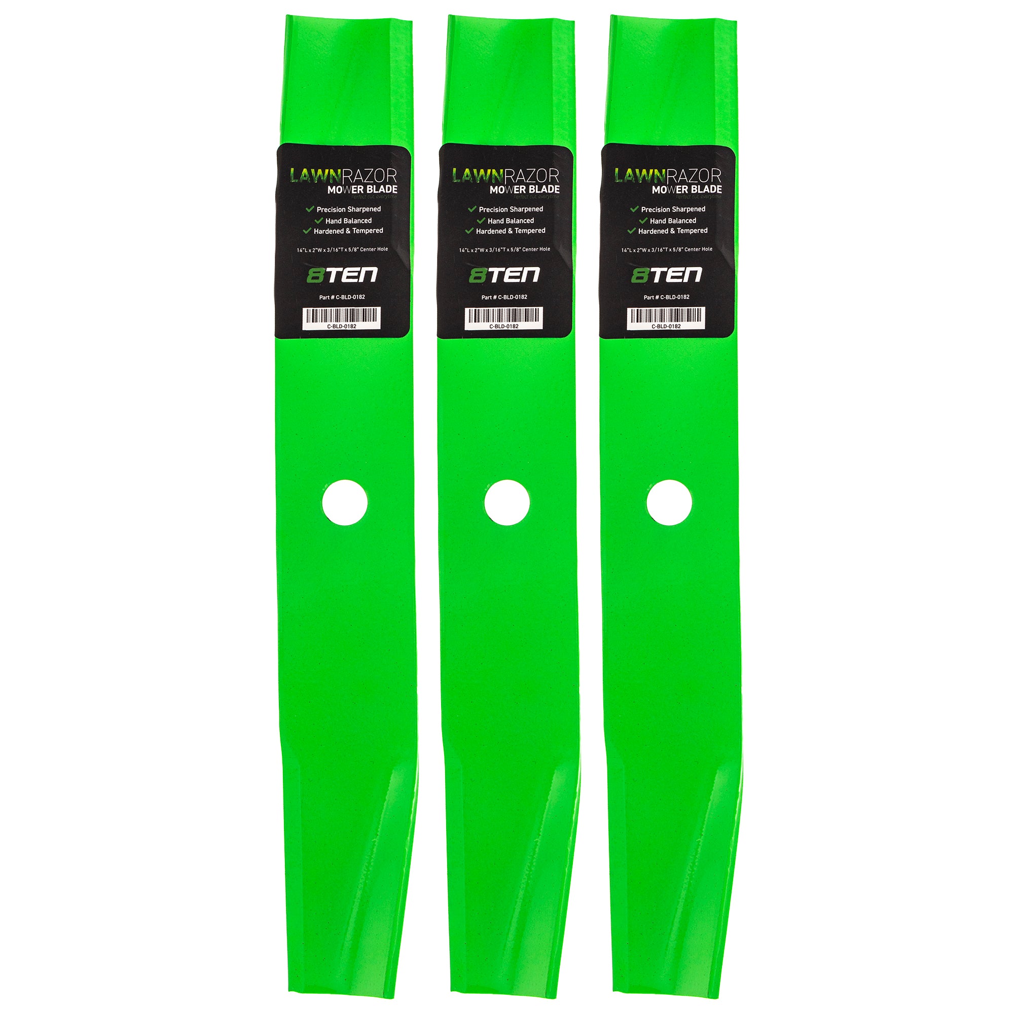 LawnRAZOR LawnRAZOR High Lift Blade 3-Pack for Stens Oregon MTD Cub Cadet Troy-Bilt Ariens 8TEN 810-CBL2304D