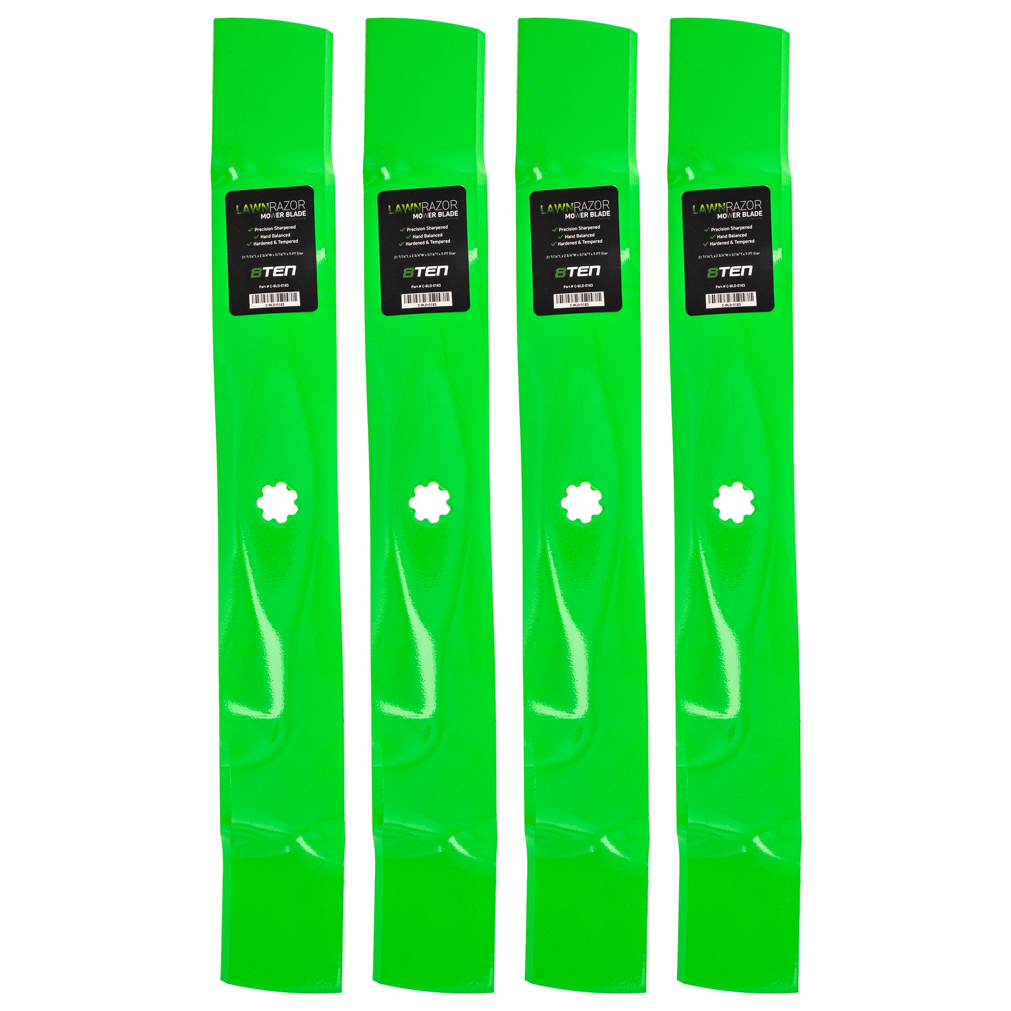 LawnRAZOR LawnRAZOR Mulching Blade 4-Pack for Stens Oregon MTD Cub Cadet Troy-Bilt John 8TEN 810-CBL2305D