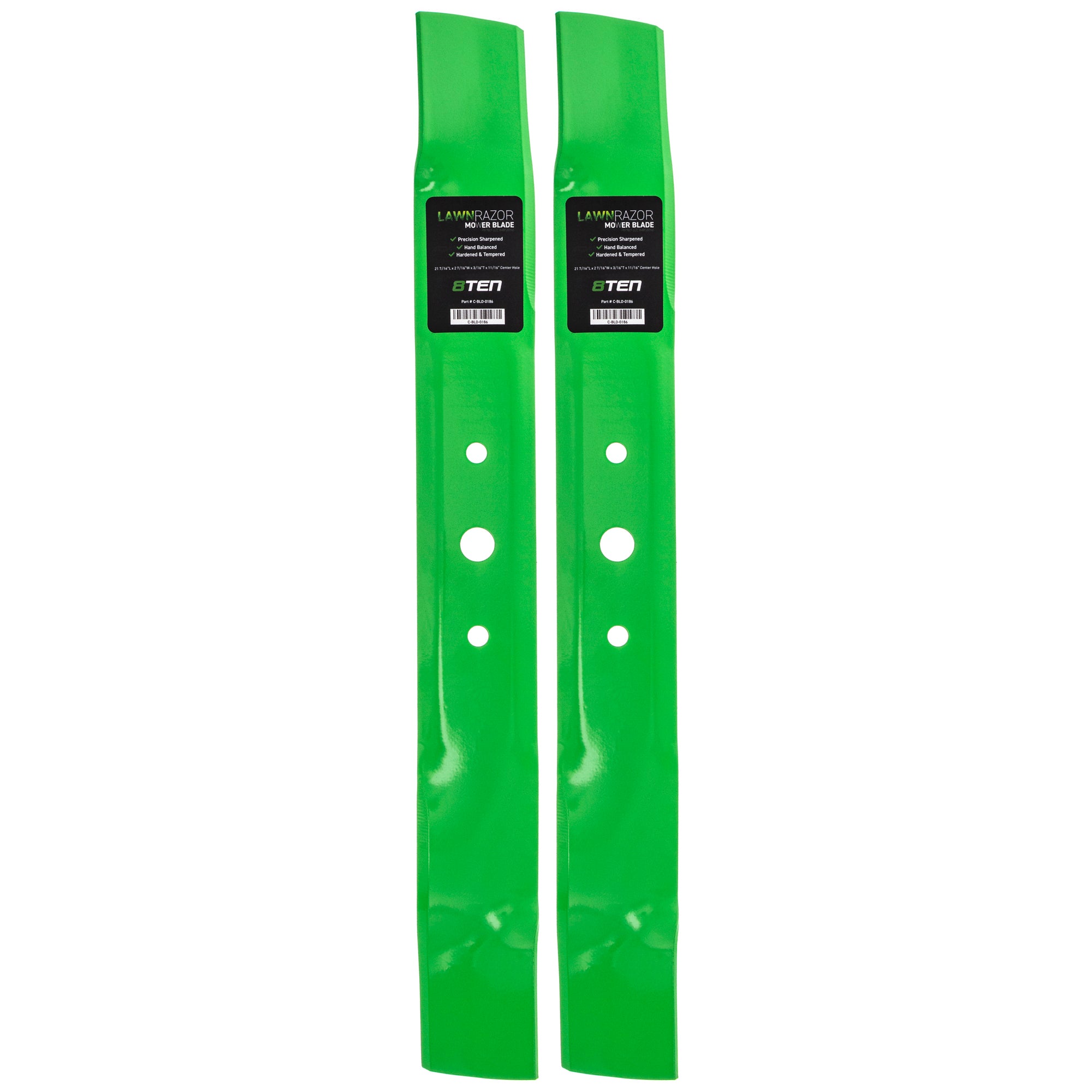 LawnRAZOR LawnRAZOR Mulching Blade 2-Pack for Stens Oregon MTD Cub Cadet Troy-Bilt John 8TEN 810-CBL2308D