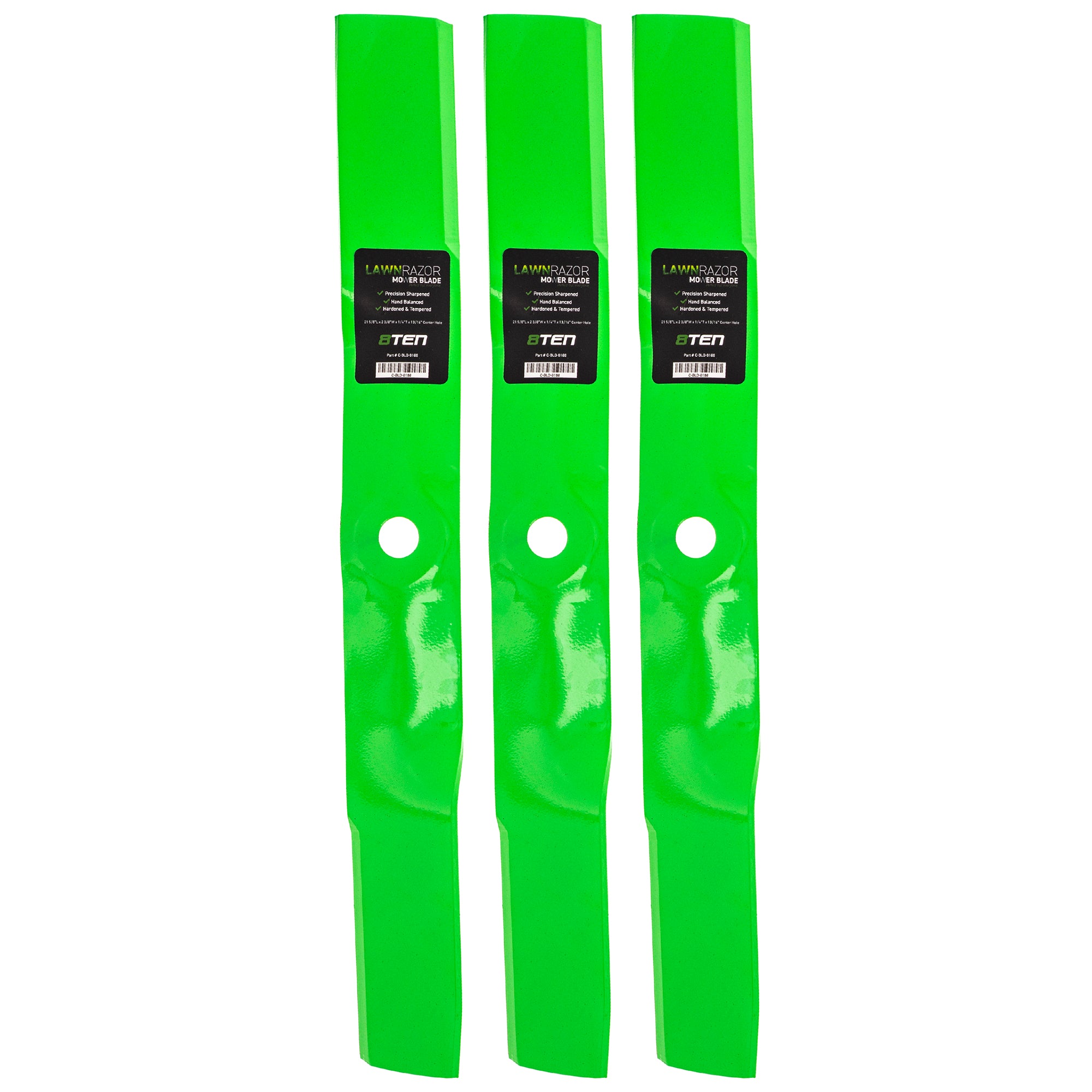 LawnRAZOR LawnRAZOR High Lift Blade 3-Pack for Stens Oregon John Deere Deere M143504 8TEN 810-CBL2300D