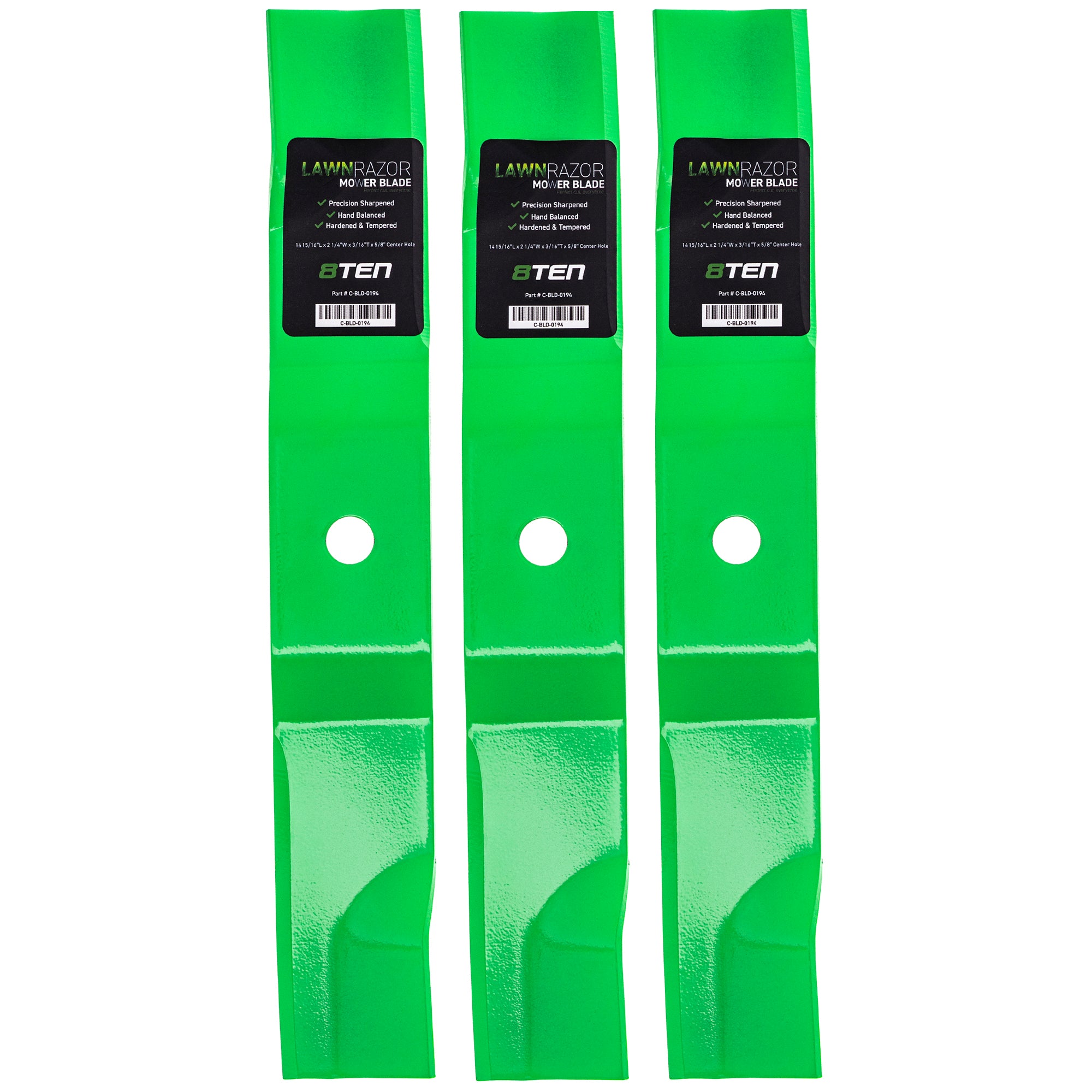 LawnRAZOR LawnRAZOR Low Lift Blade 3-Pack for Ariens Gravely ZTX ZT Ikon-XL Ikon-XD 8TEN 810-CBL2316D