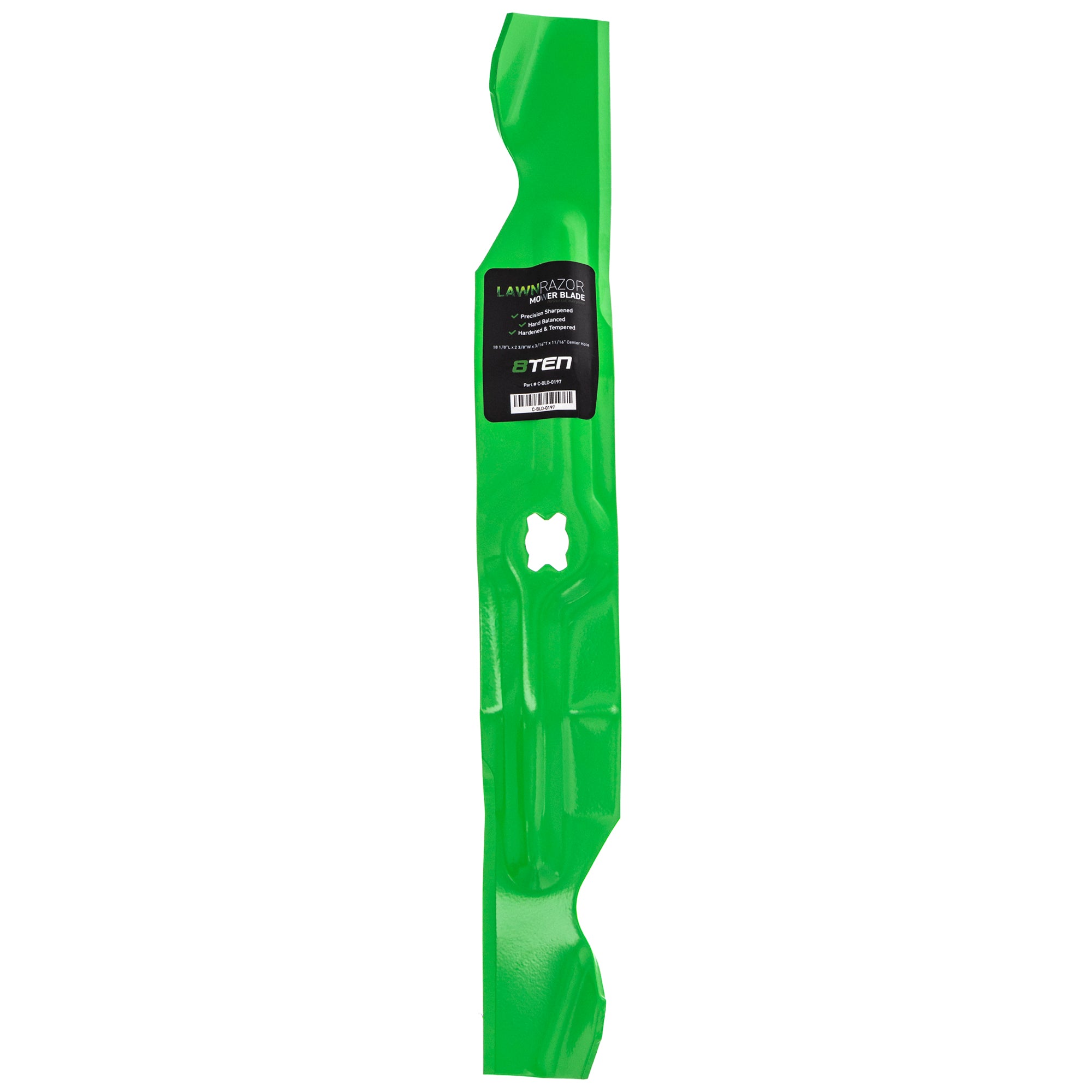 LawnRAZOR LawnRAZOR Notched High Lift Blade for Stens Oregon MTD Cub Cadet Troy-Bilt 8TEN 810-CBL2319D