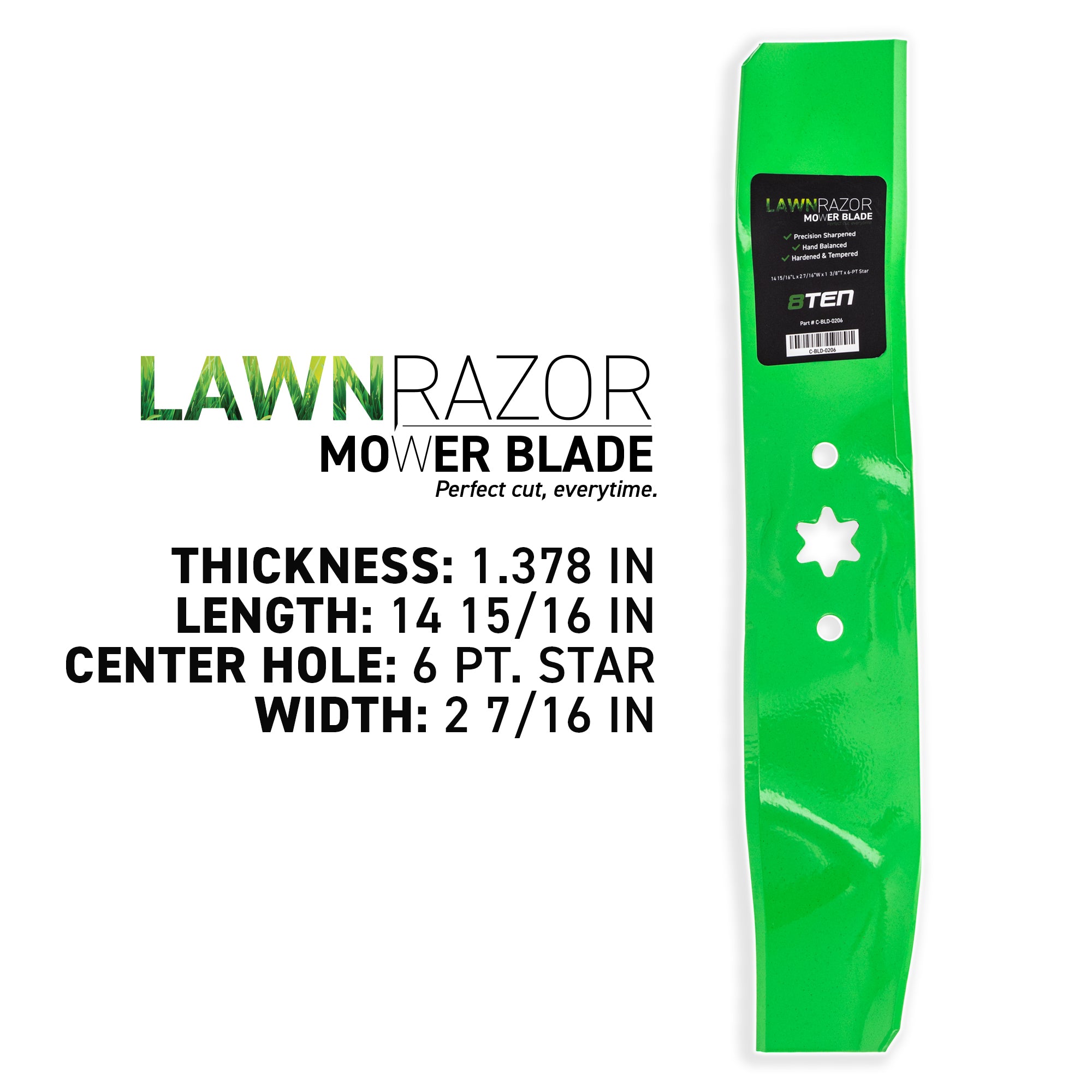 8TEN 810-CBL2428D Blade for zOTHER Toro Exmark Stens Oregon MTD Cub