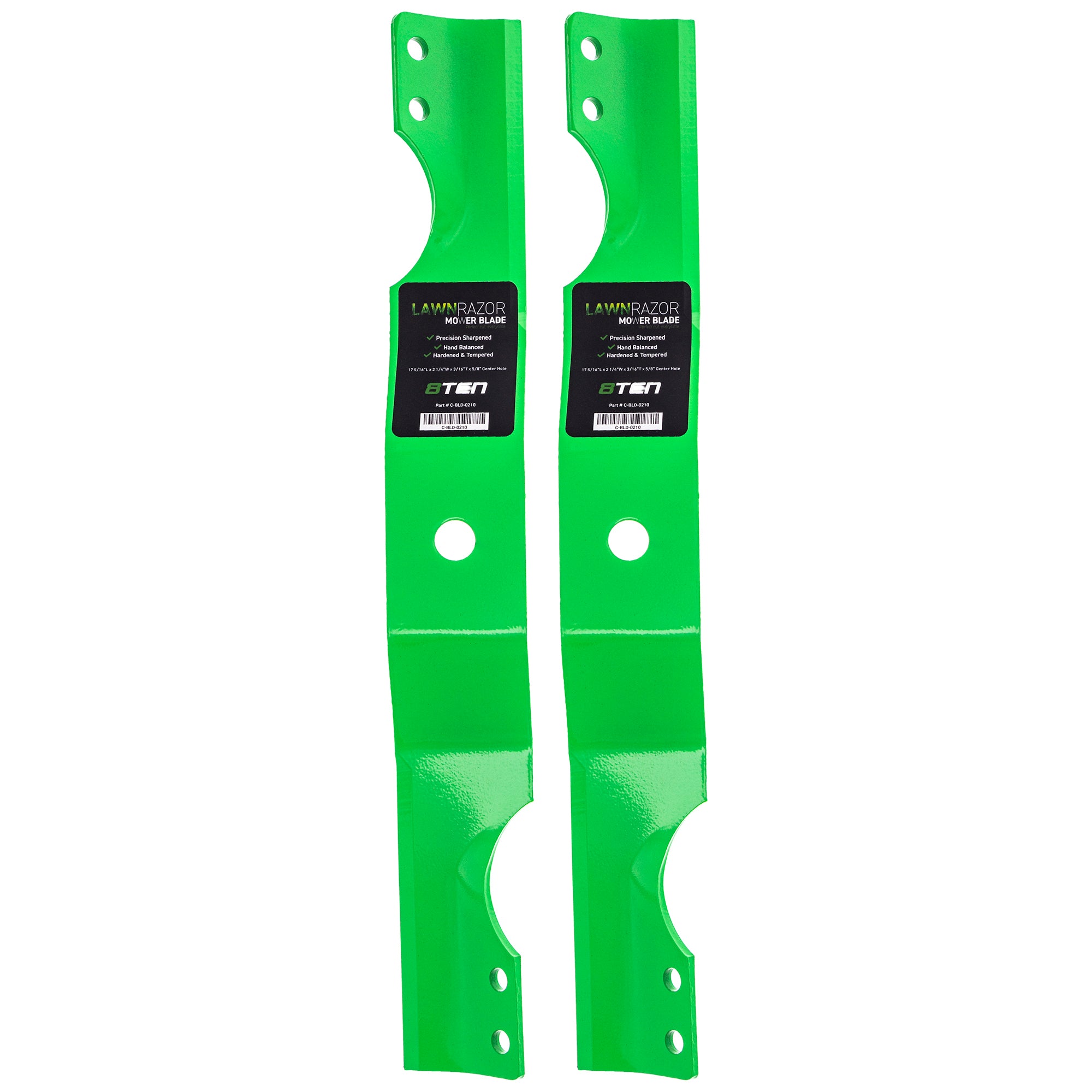 LawnRAZOR LawnRAZOR Notched Notched Medium Lift Blade 2-Pack for zOTHER Ariens Gravely ZT 8TEN 810-CBL2432D