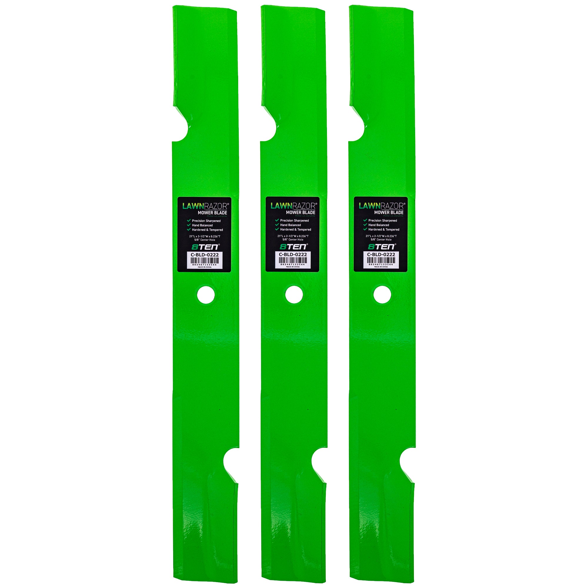 LawnRAZOR Air Lift Notched Blade 3-Pack for zOTHER Scag Oregon Cheetah 8TEN 810-CBL2444D