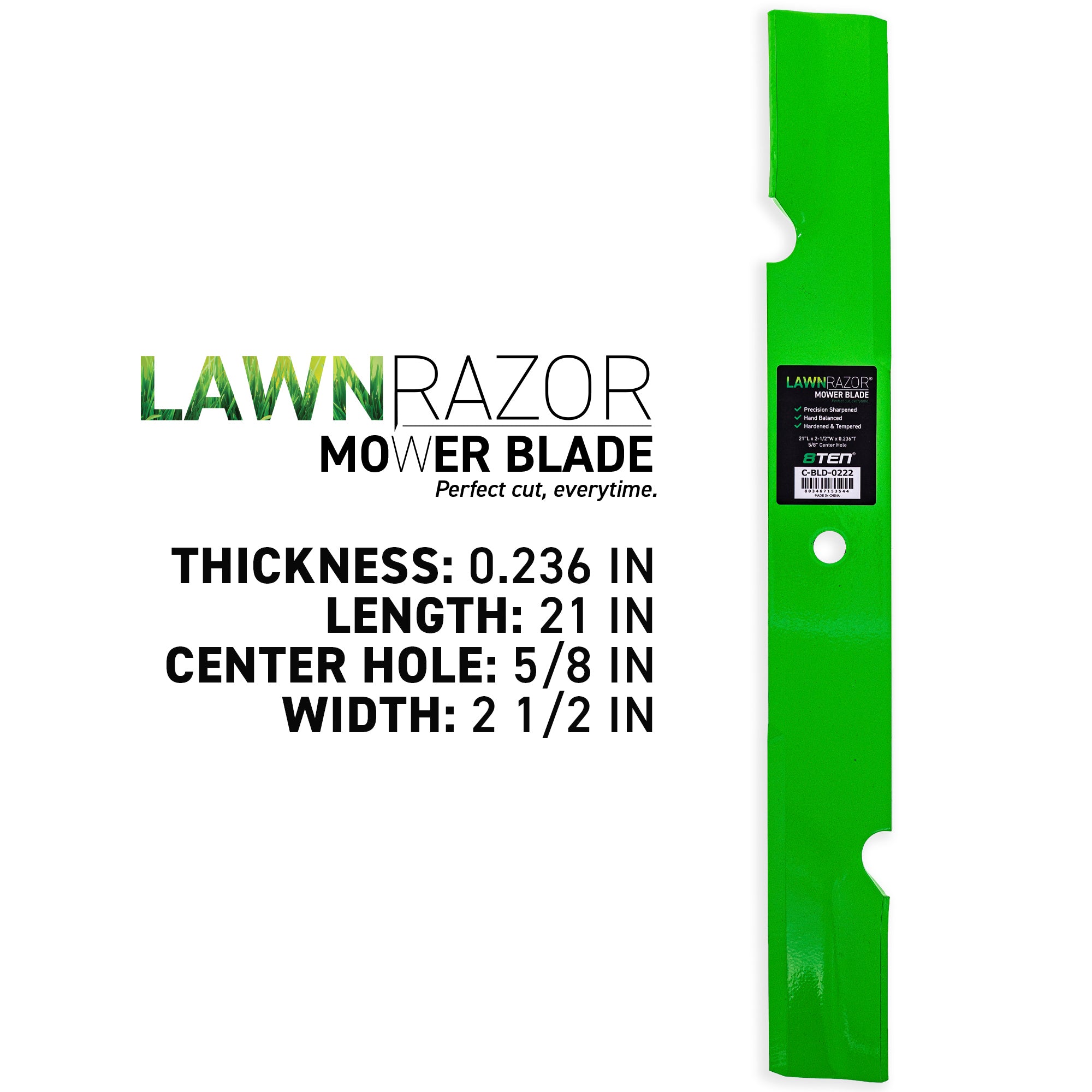 8TEN 810-CBL2444D Blade 3-Pack for zOTHER Scag Oregon V-Ride Turf