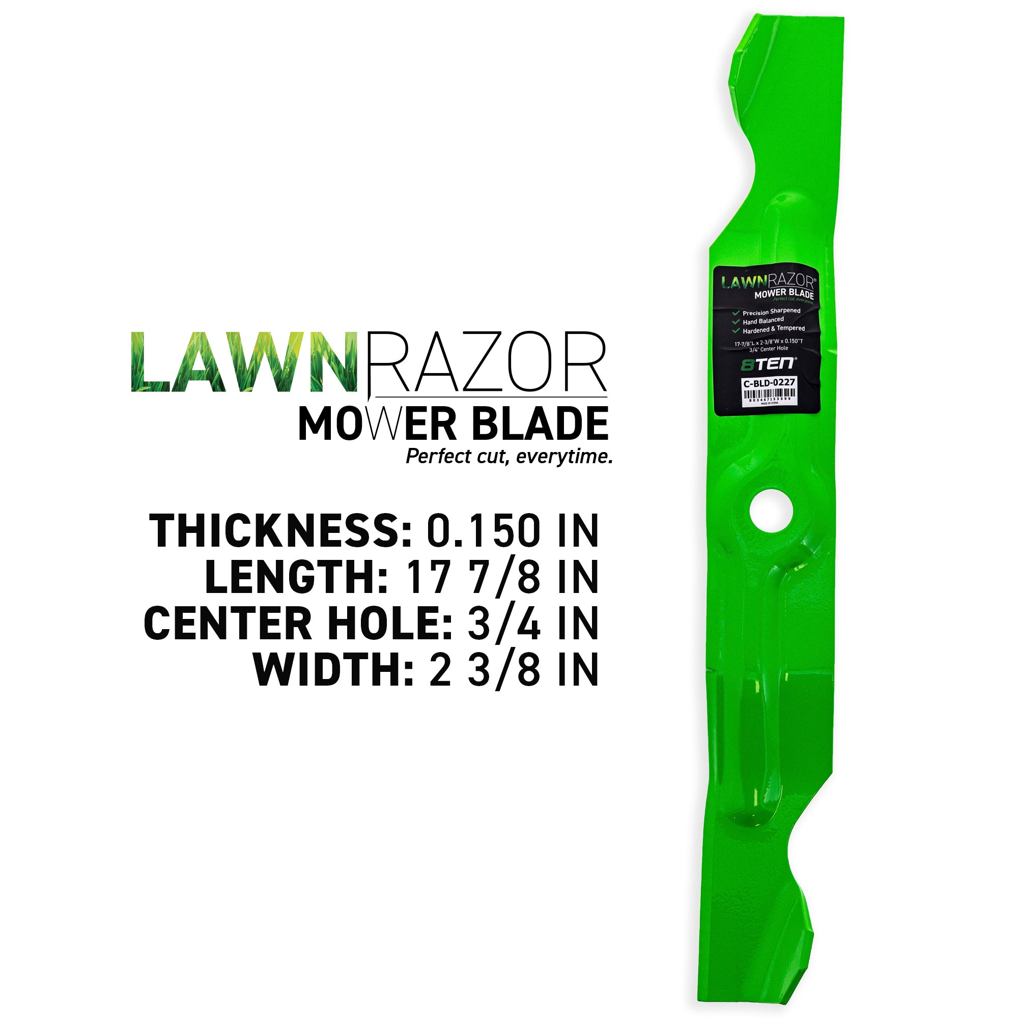 8TEN 810-CBL2449D Blade 3-Pack for zOTHER Walbro Oregon MTD Cub