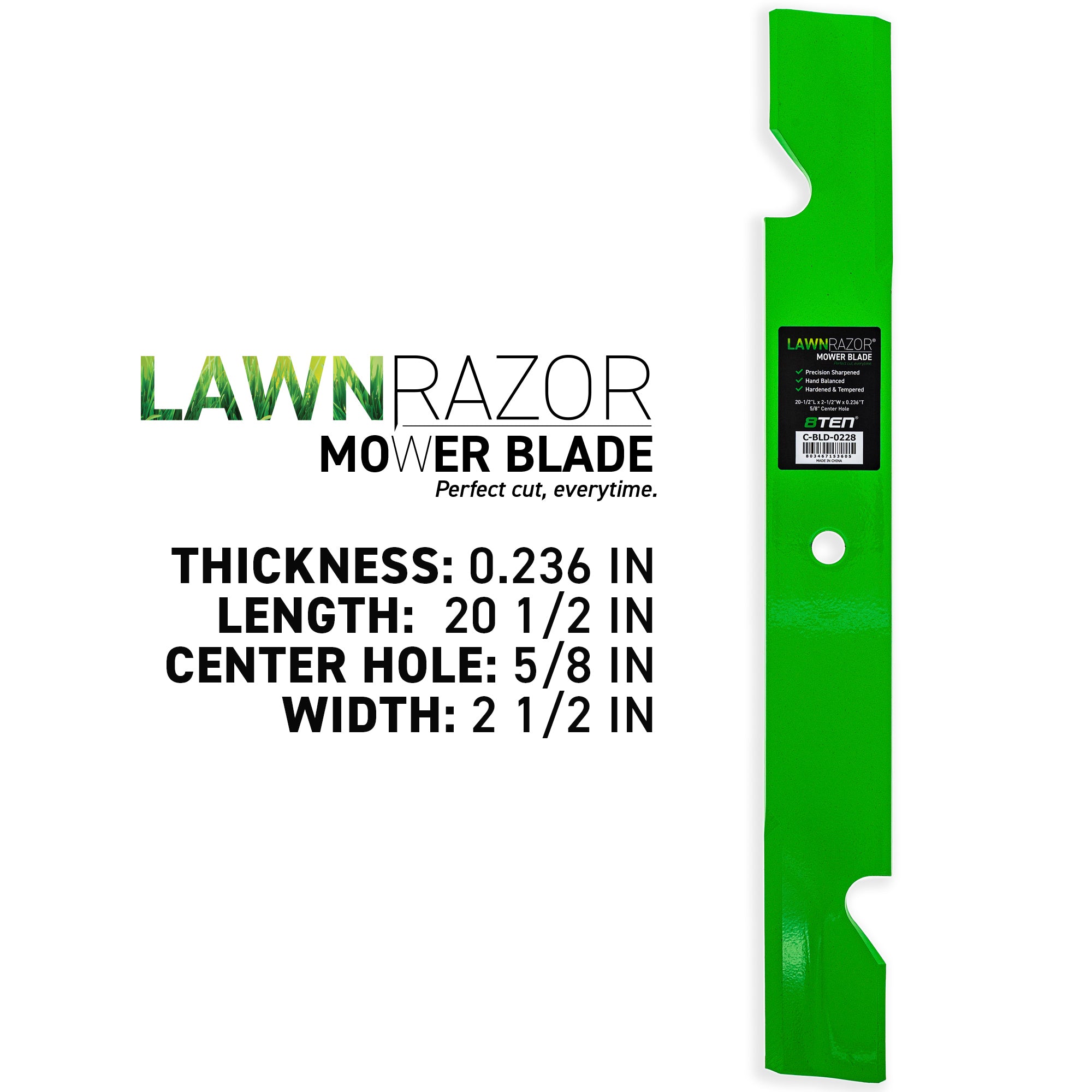 8TEN 810-CBL2440D Blade 3-Pack for zOTHER Toro Exmark Oregon Hustler