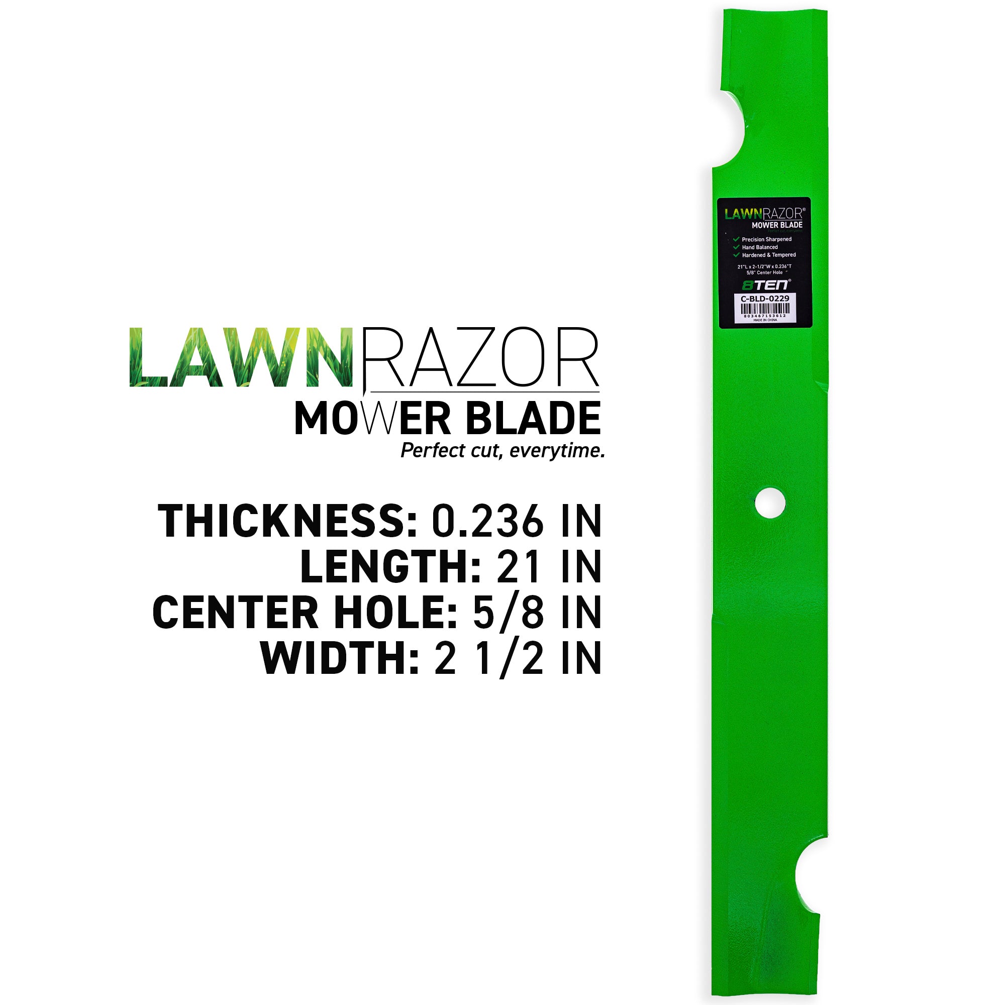 8TEN 810-CBL2441D Blade 3-Pack for zOTHER Scag Oregon Ariens Gravely