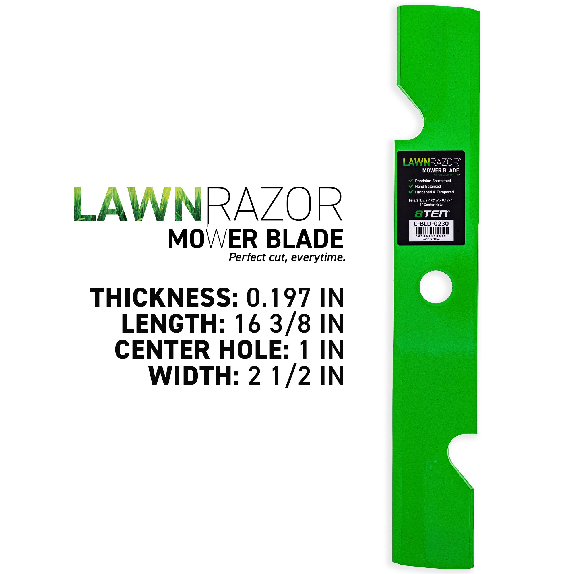 8TEN 810-CBL2452D Blade 3-Pack for zOTHER Toro Exmark Oregon Titan