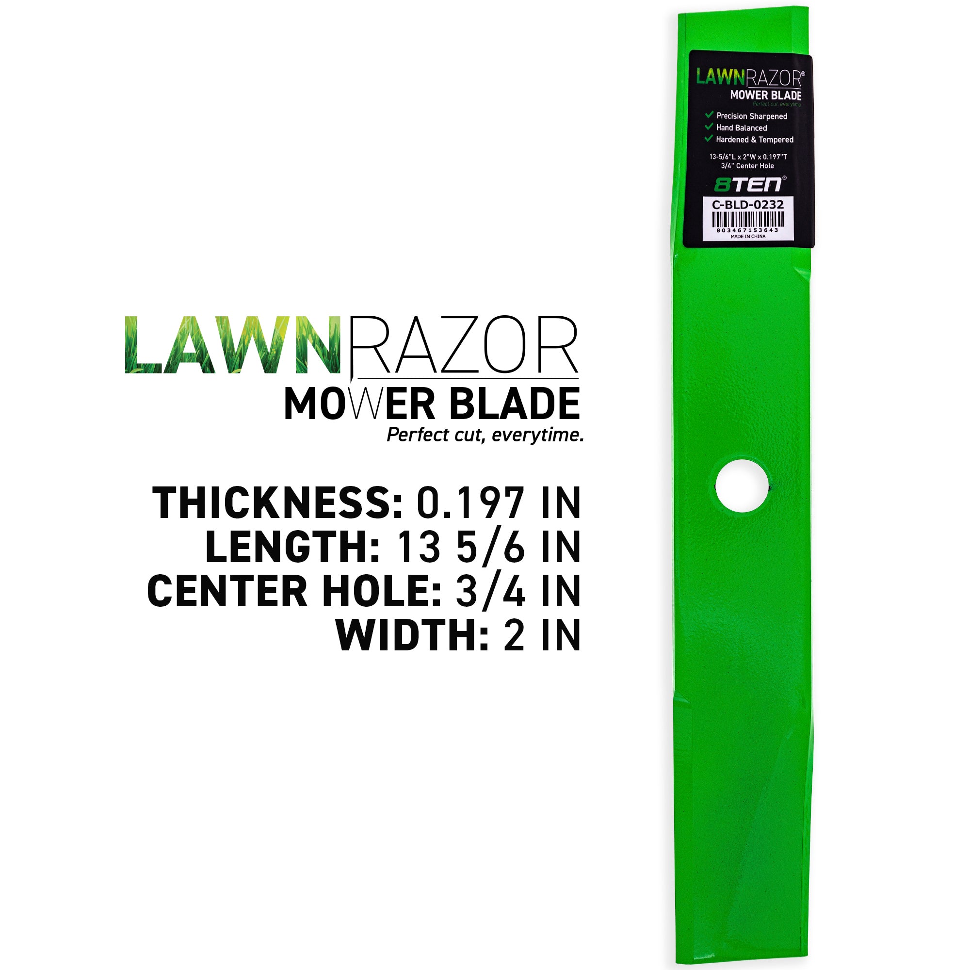 8TEN 810-CBL2454D LawnRAZOR Medium Lift Blade 3-Pack for zOTHER Toro