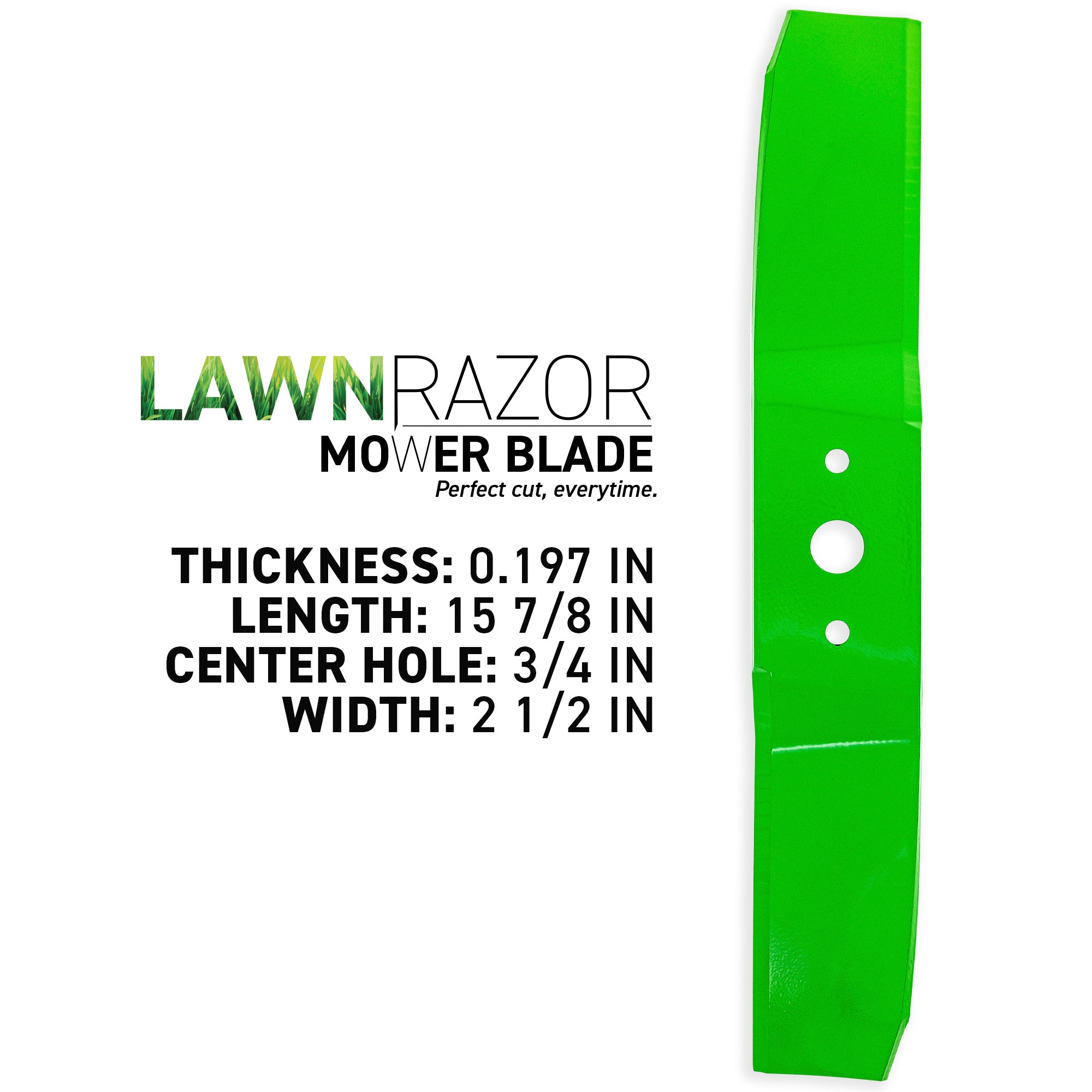 8TEN 810-CBL2455D LawnRAZOR Medium Lift Blade 3-Pack for zOTHER