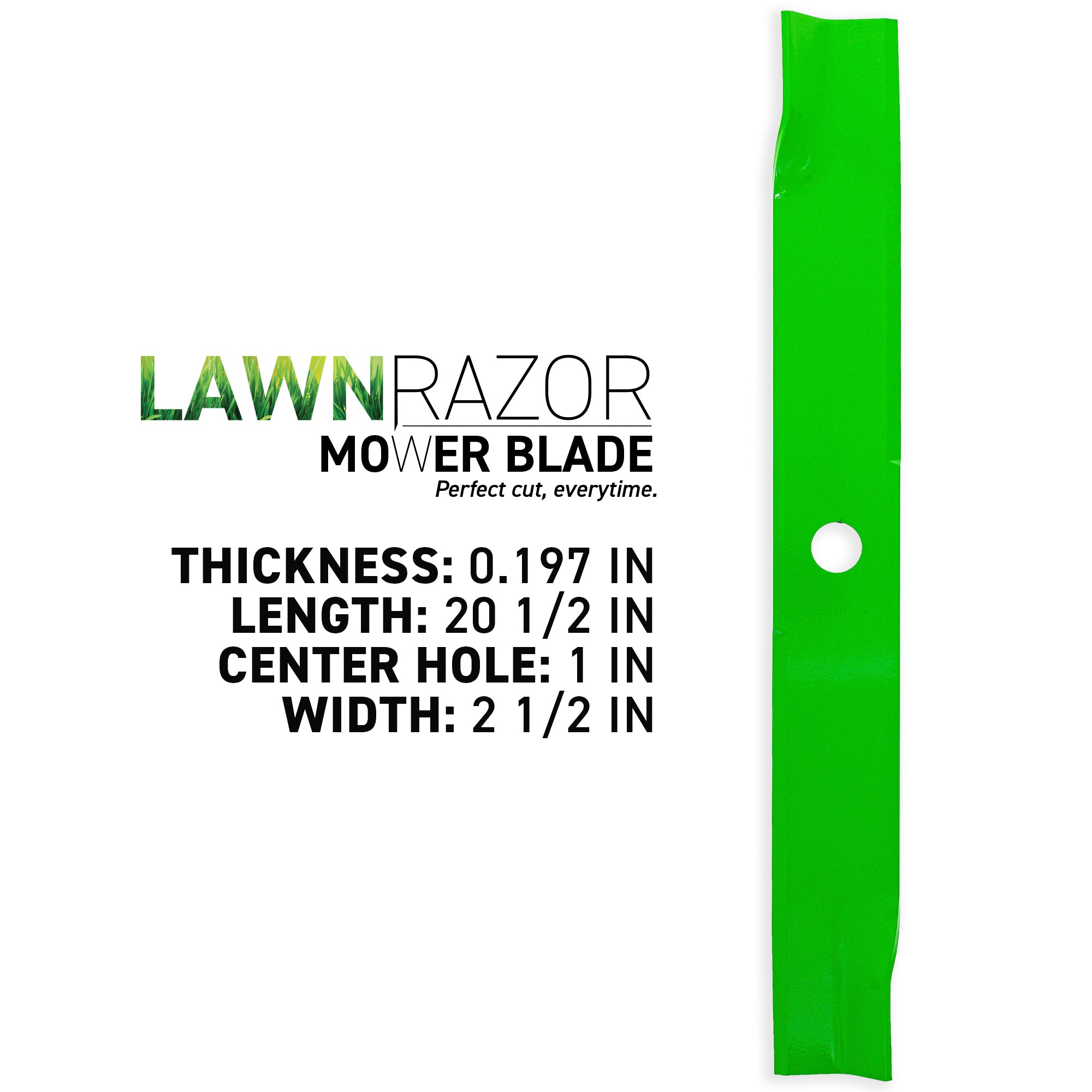 8TEN 810-CBL2457D LawnRAZOR High Lift Blade 3-Pack for zOTHER Toro