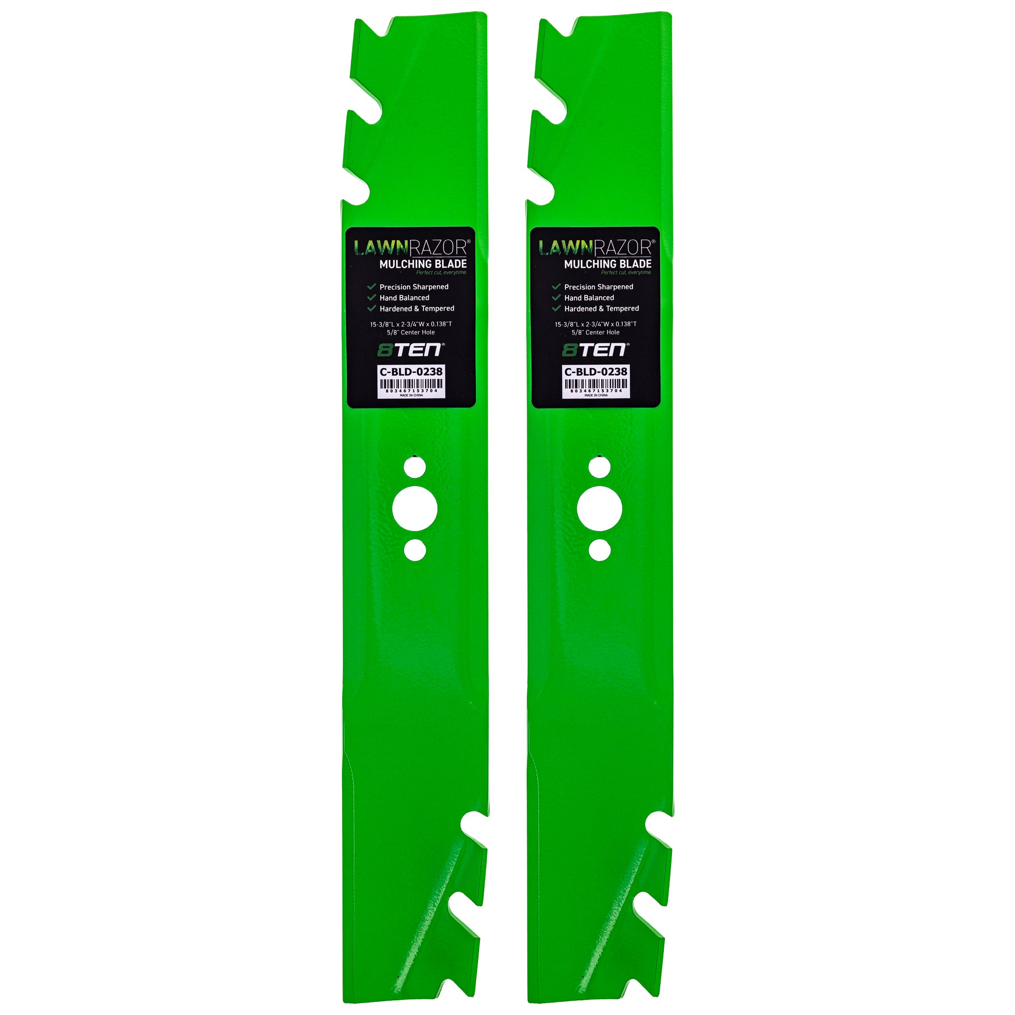 LawnRAZOR Toothed Blade 2-Pack for zOTHER Toro Exmark Oregon TurfMaster TimeMaster 8TEN 810-CBL2450D