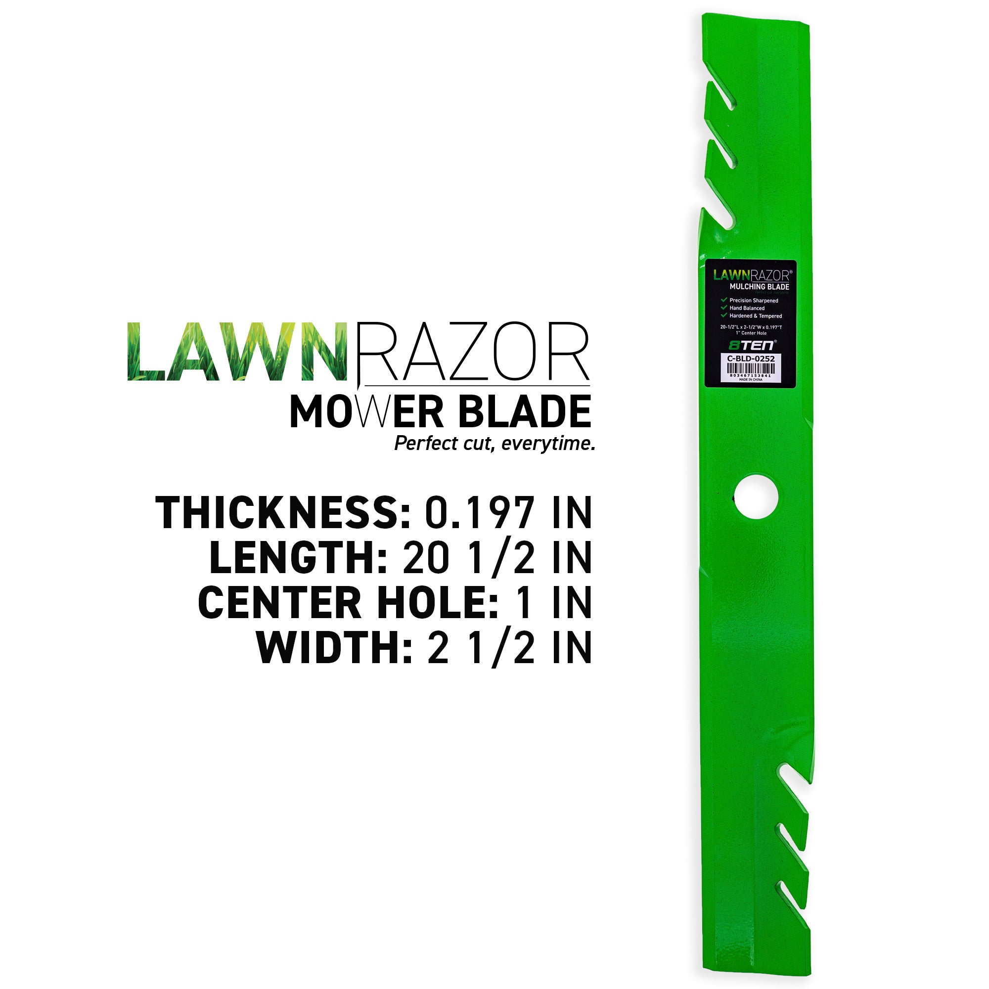 8TEN 810-CBL2474D LawnRAZOR Toothed Blade 3-Pack for zOTHER Toro
